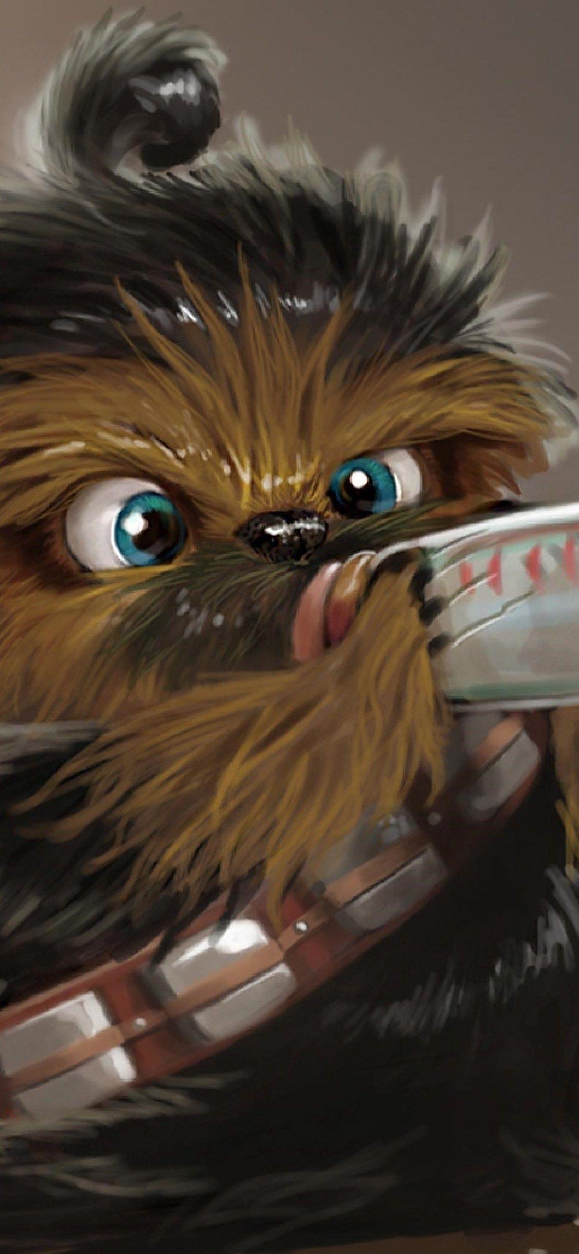 Chewbacca, iPhone XS, Star Wars, Handy, Icon, 1130x2440 HD Handy