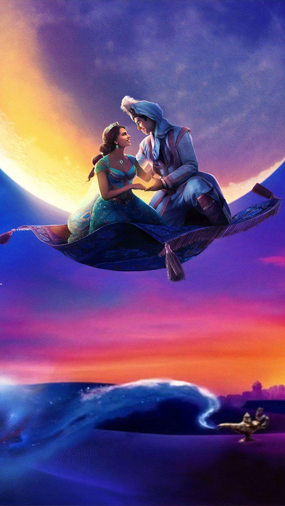 Naomi Scott, Mena Massoud, Aladdin 2019, Film, Besetzung, 950x1690 HD Handy