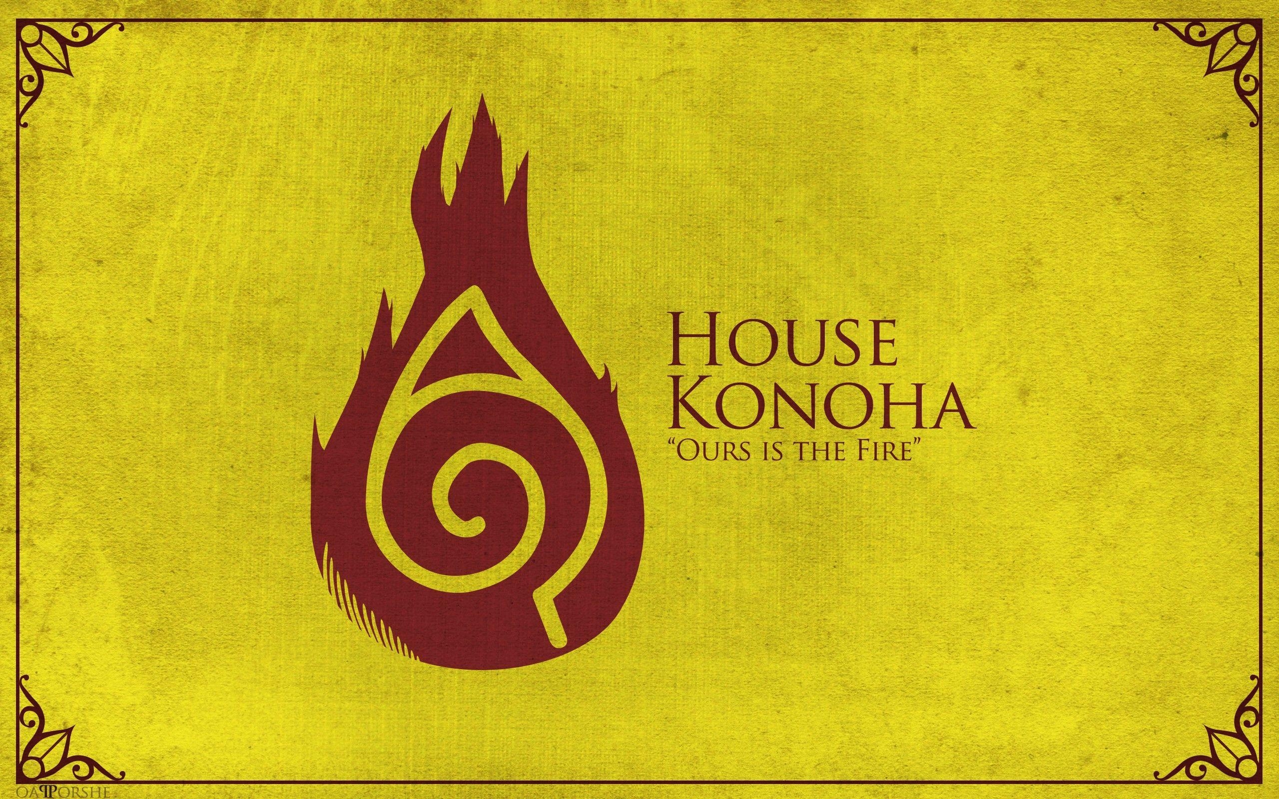 Konoha Symbol, Flammen, Grunge, Zitate, Crossover, 2560x1600 HD Desktop