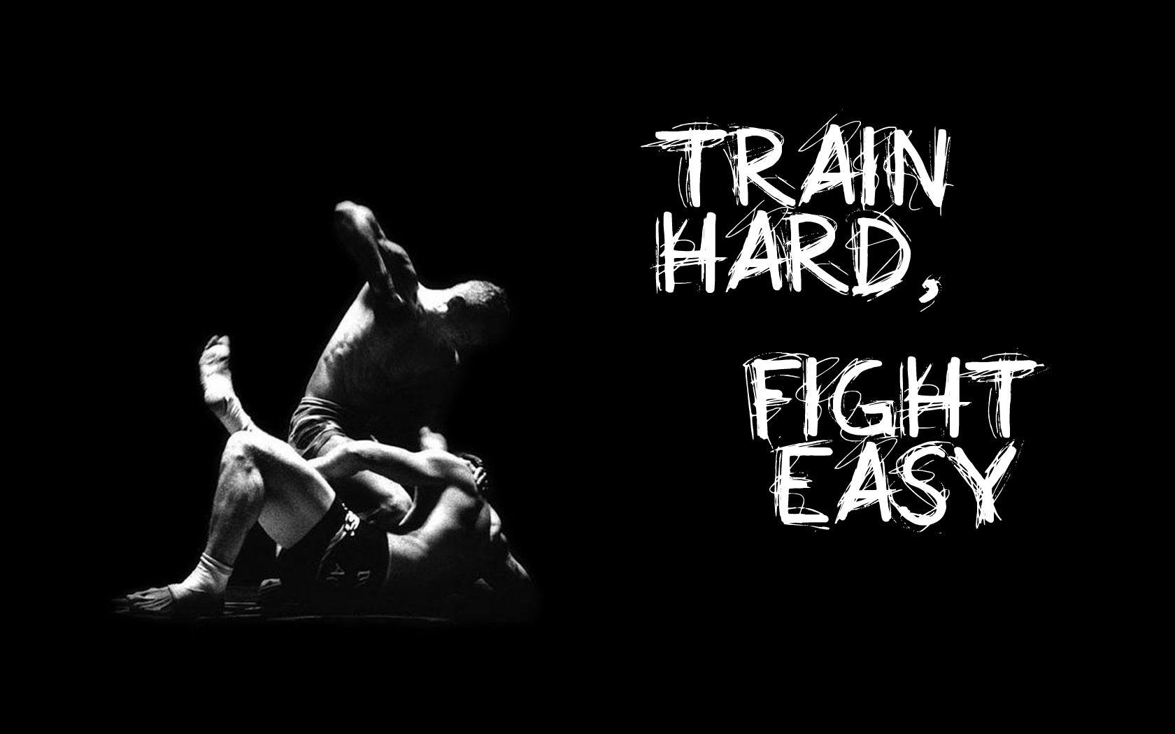 Train hard, fight easy, 1050px, Kickboxen, Hintergrund, 1680x1050 HD Desktop