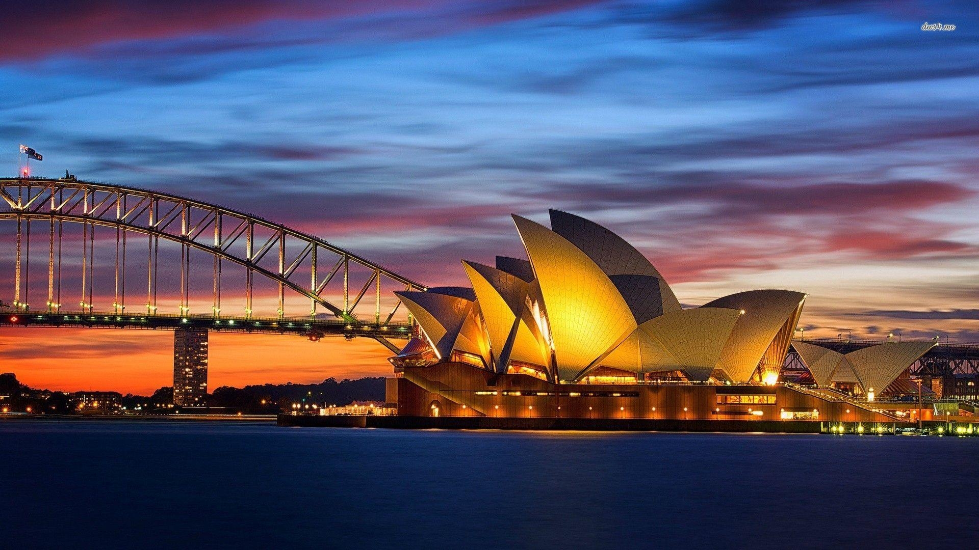 Sydney Landschaft, Opernhaus, Brücke, Australien, Reisen, 1920x1080 Full HD Desktop