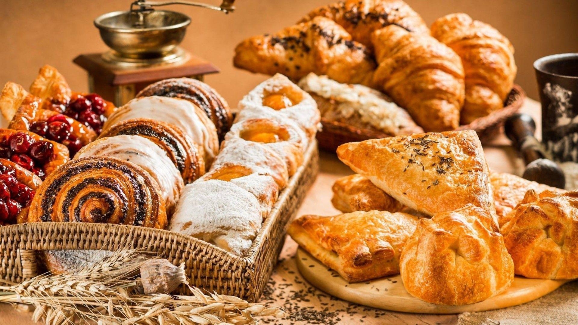 Croissant, Frühstück, Gebäck, Download, kulinarisch, 1920x1080 Full HD Desktop