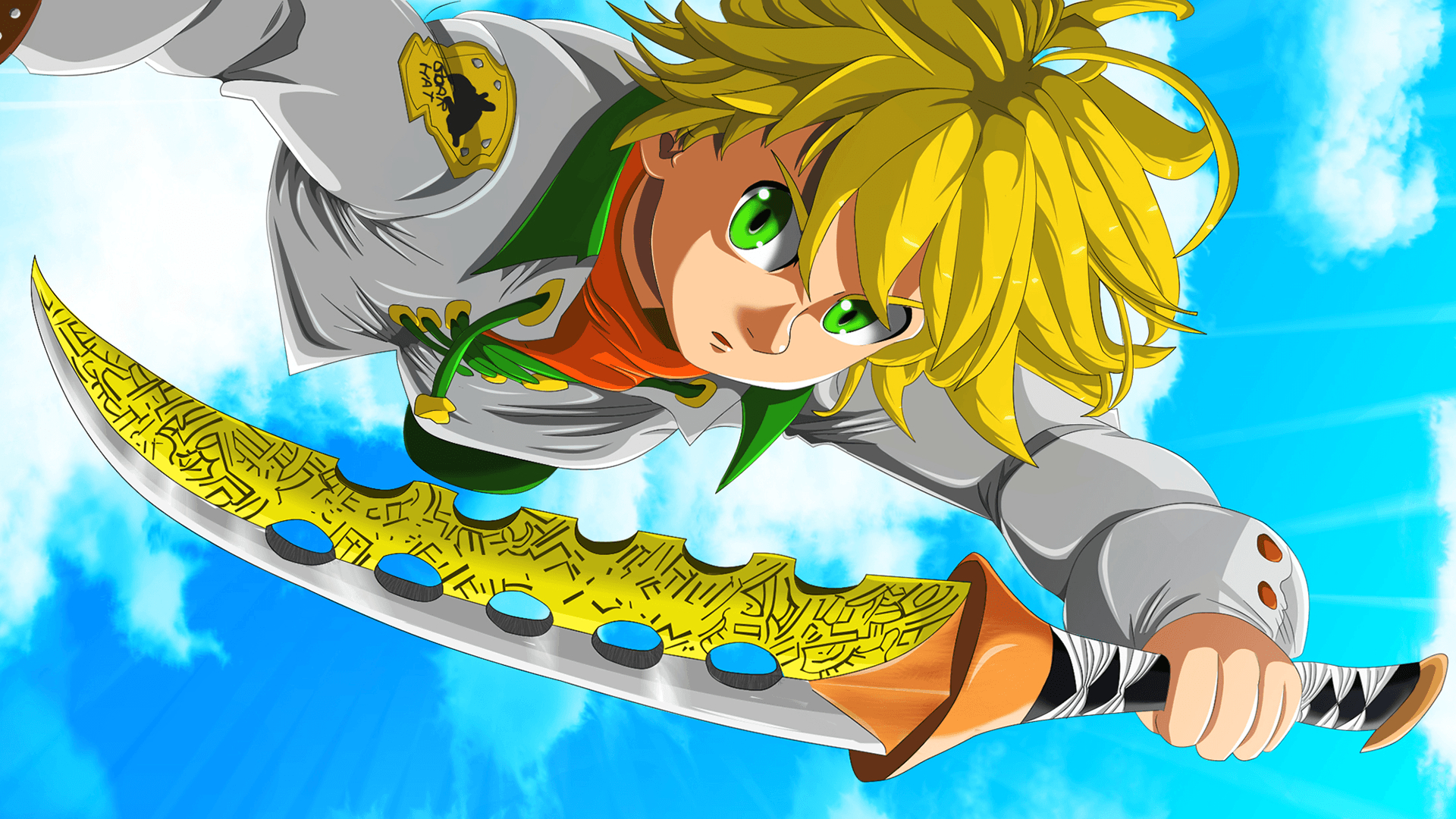 Meliodas, Anime, Kunst, Hintergrund, Wallpaper, 1920x1080 Full HD Desktop