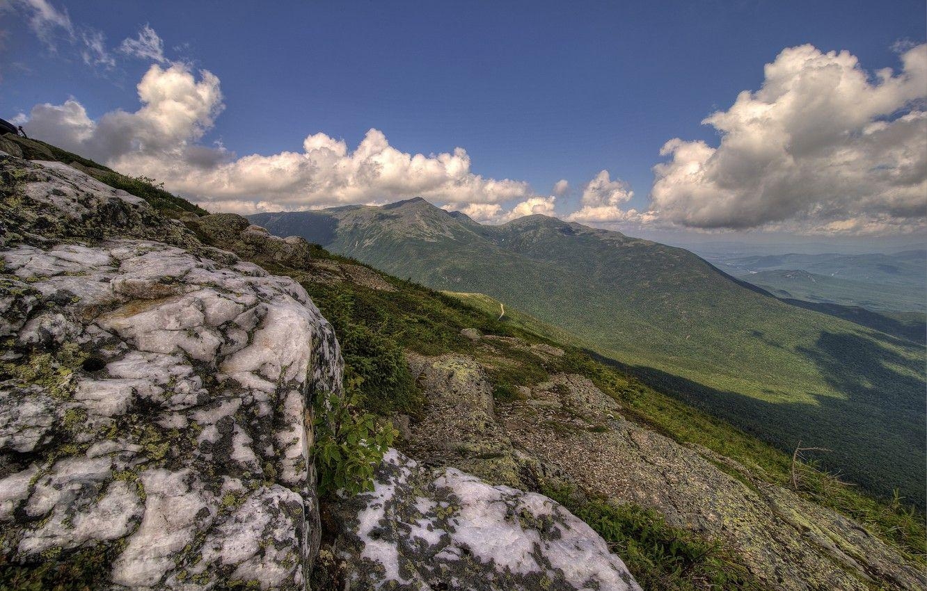 Wolken, Landschaft, Berge, Natur, USA, 1340x850 HD Desktop