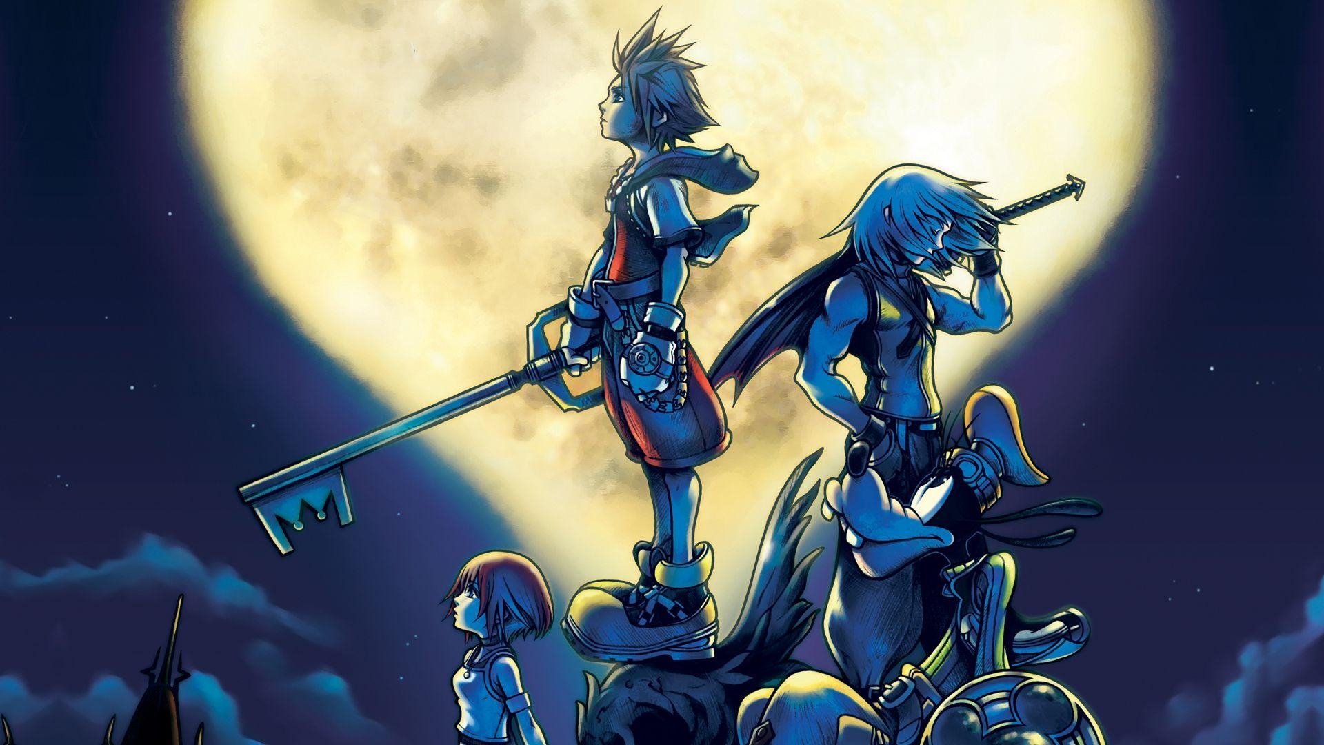 Kingdom Hearts, Fantasie, Spiel, Charaktere, Magie, 1920x1080 Full HD Desktop