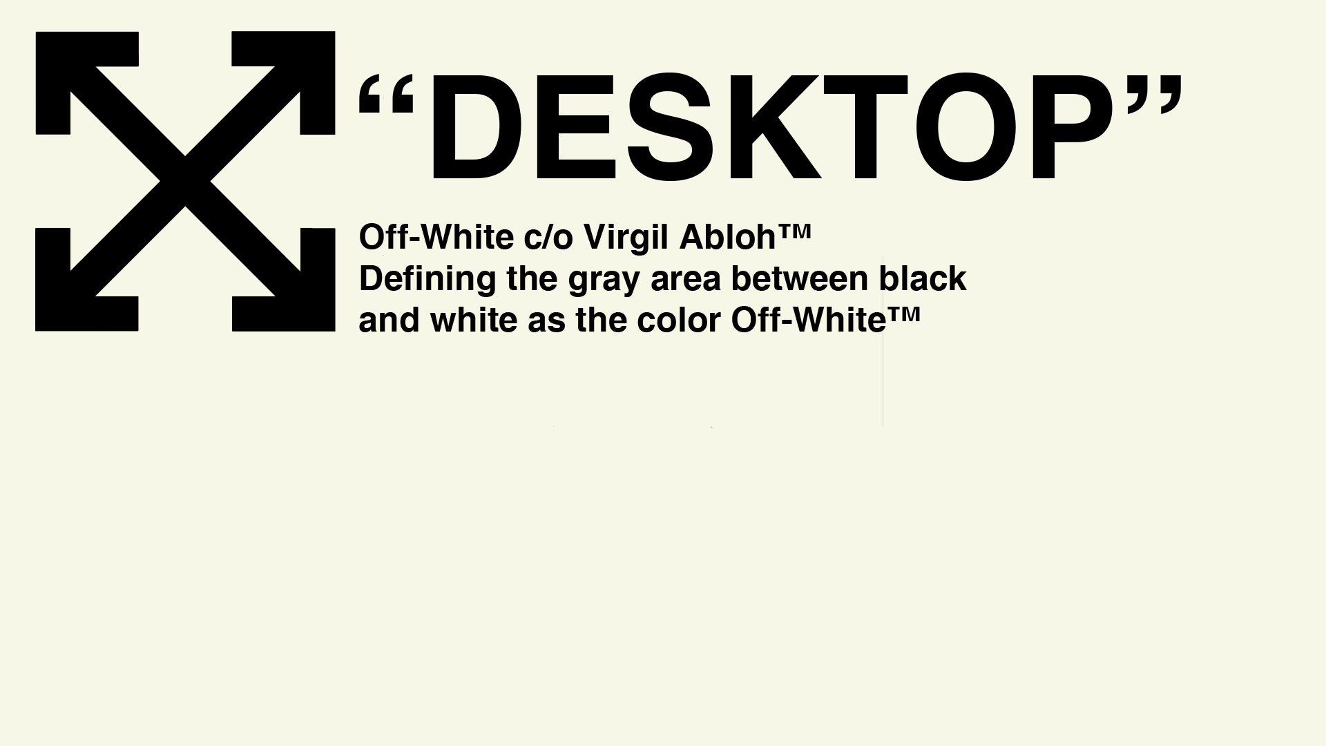 Off White, Desktop, Wallpaper, Virgil Abloh, Design, 1920x1080 Full HD Desktop