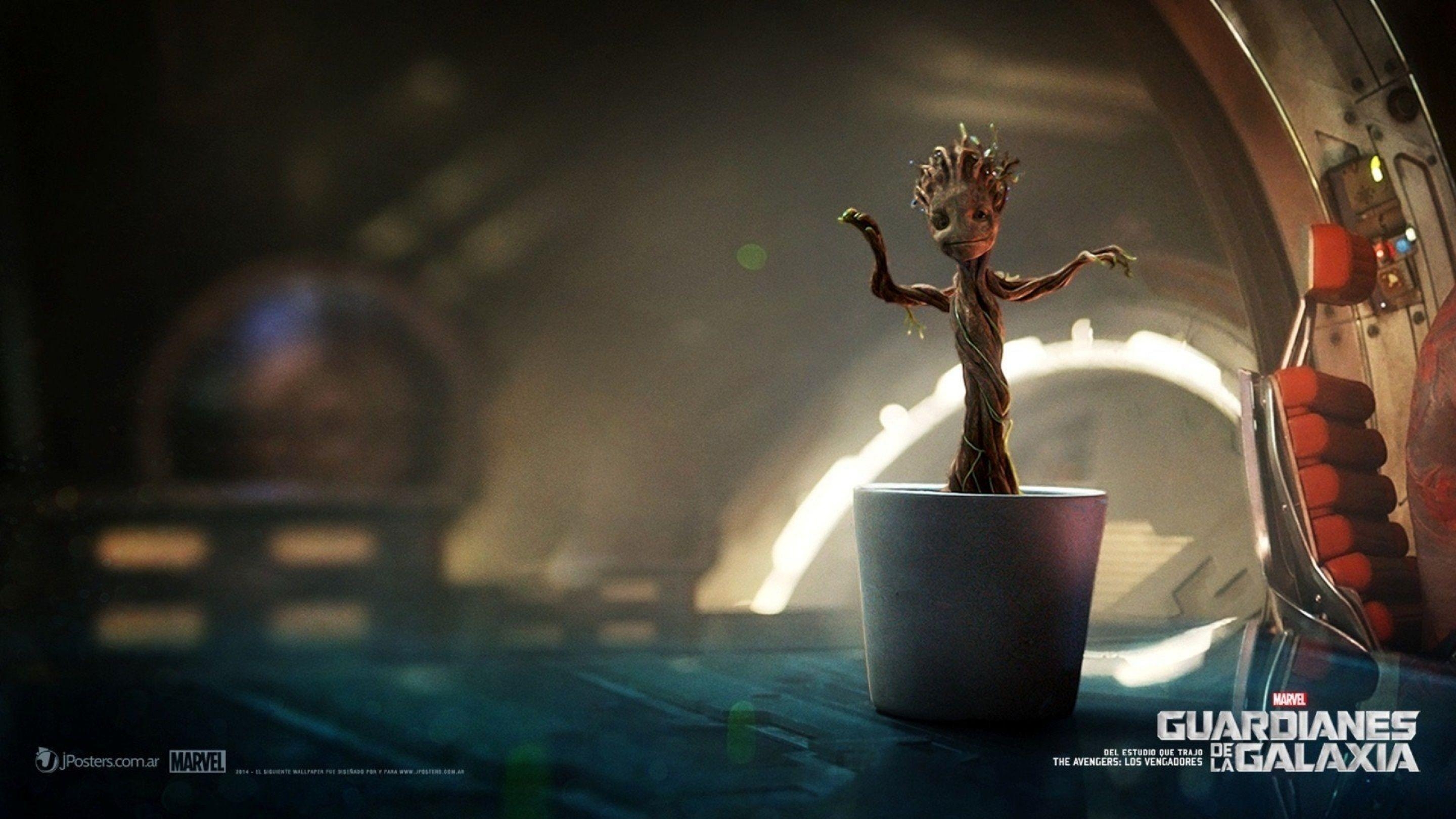 Groot, Wächter, Baum, Comic, Kino, 2880x1620 HD Desktop