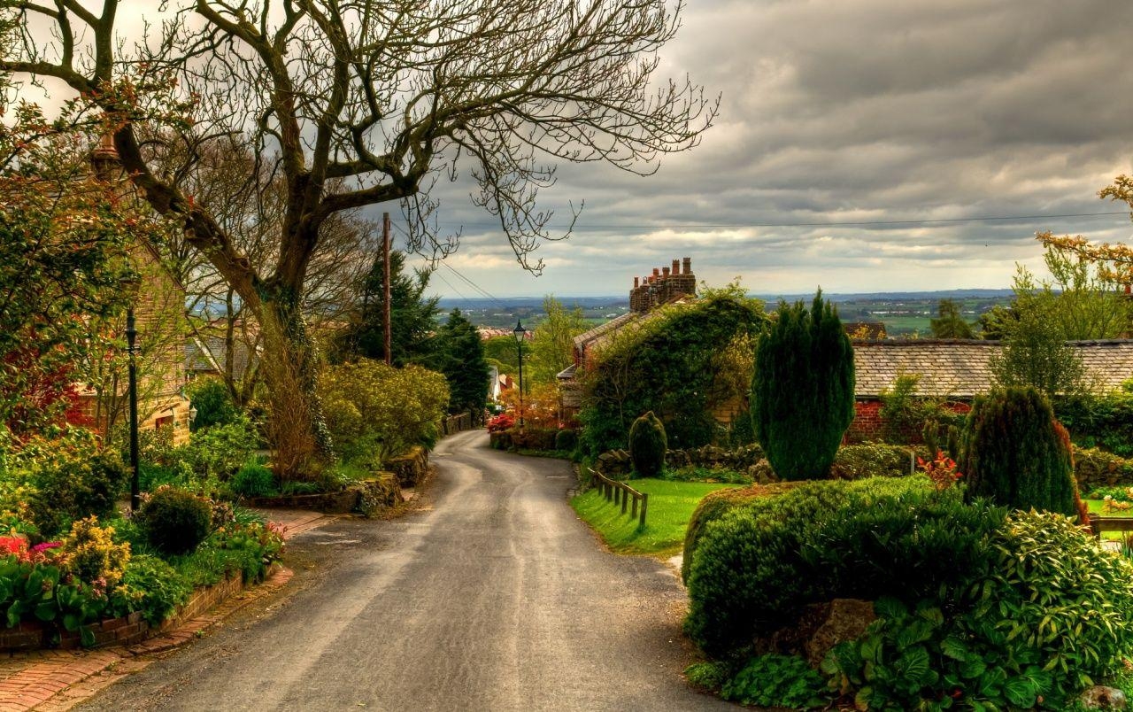 England Dorf, Hintergrund, Landschaft, Schön, UK, 1280x810 HD Desktop