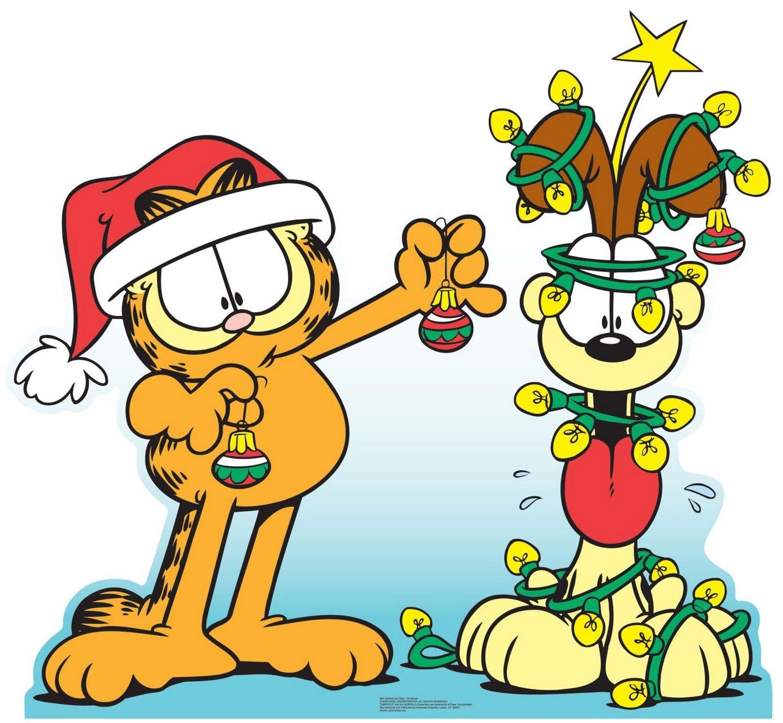 Garfield, Cartoon, Weihnacht, Komik, Festlich, 1600x1480 HD Desktop