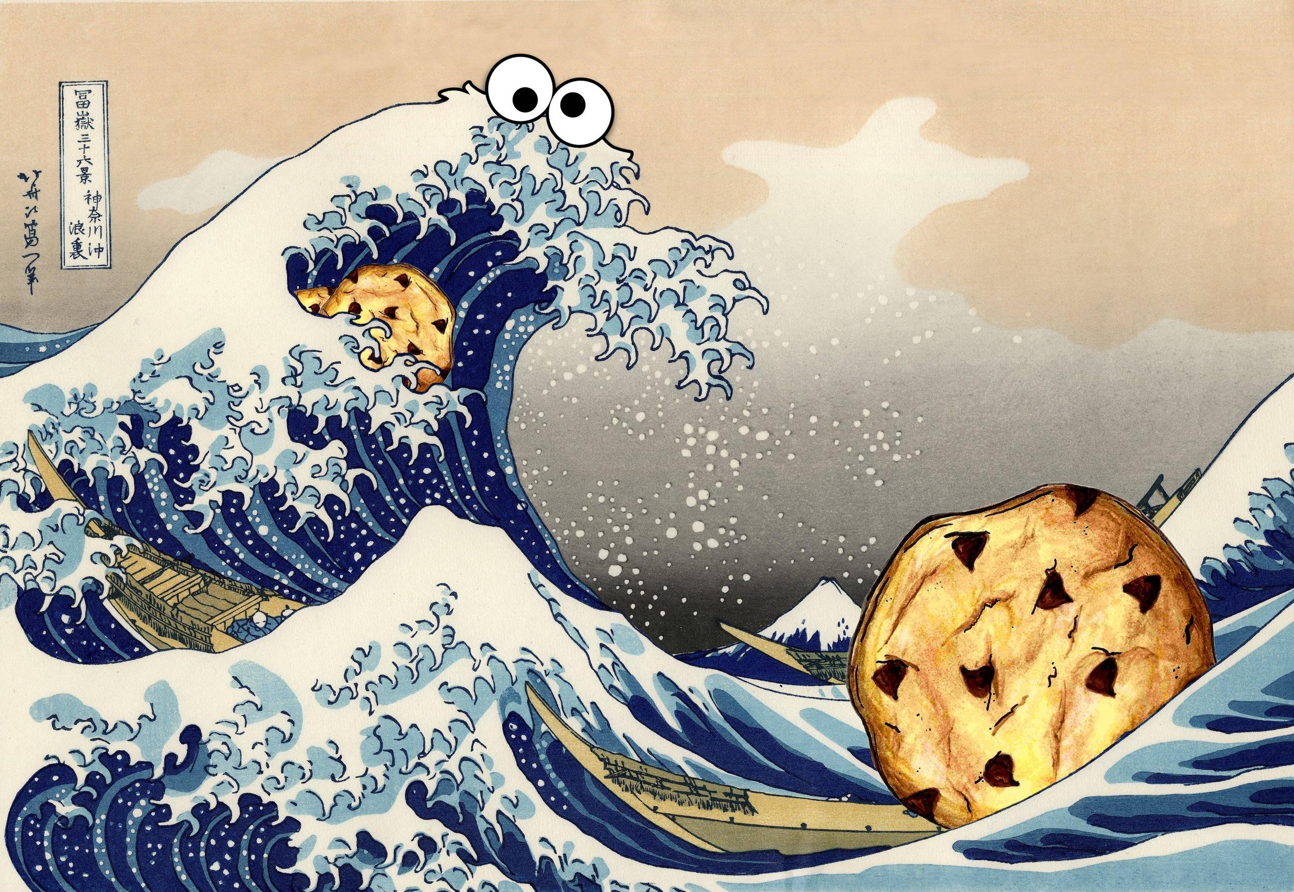 Cookie Monster, See, Cartoon, blau, Charakter, 2610x1800 HD Desktop