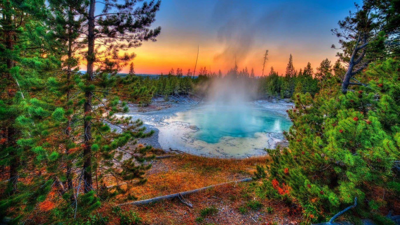 Yellowstone Park, Natur, USA, Reisen, Landschaft, 1370x770 HD Desktop