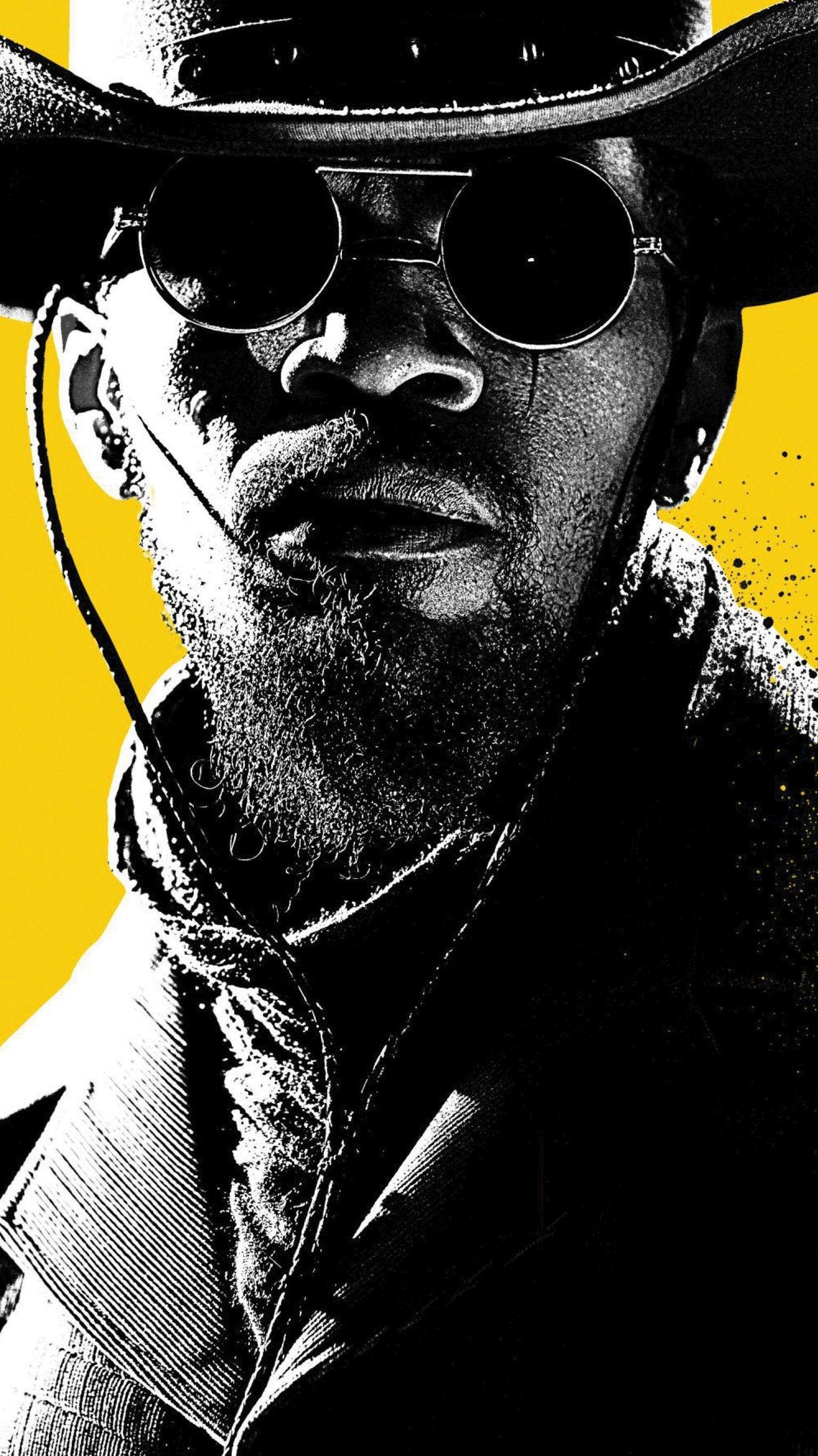 Django Unchained, Poster, Filmkunst, Ikone, Tarantino, 1540x2740 HD Handy