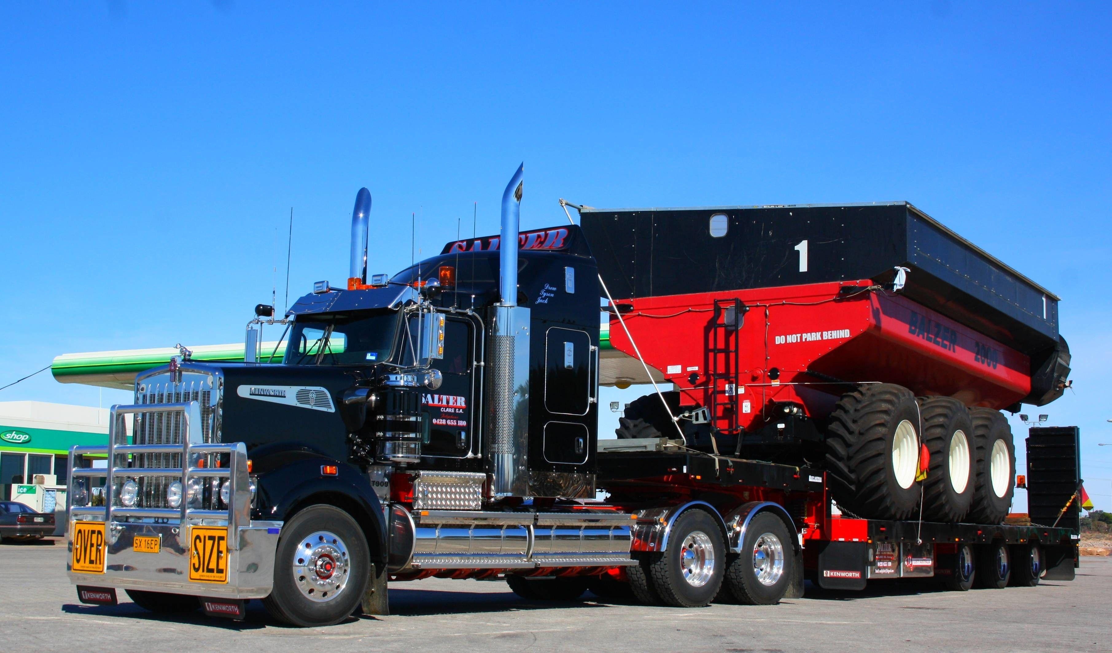 Kenworth, Lkw, Fahrzeug, Straßentransport, Hintergrund, 3630x2130 HD Desktop