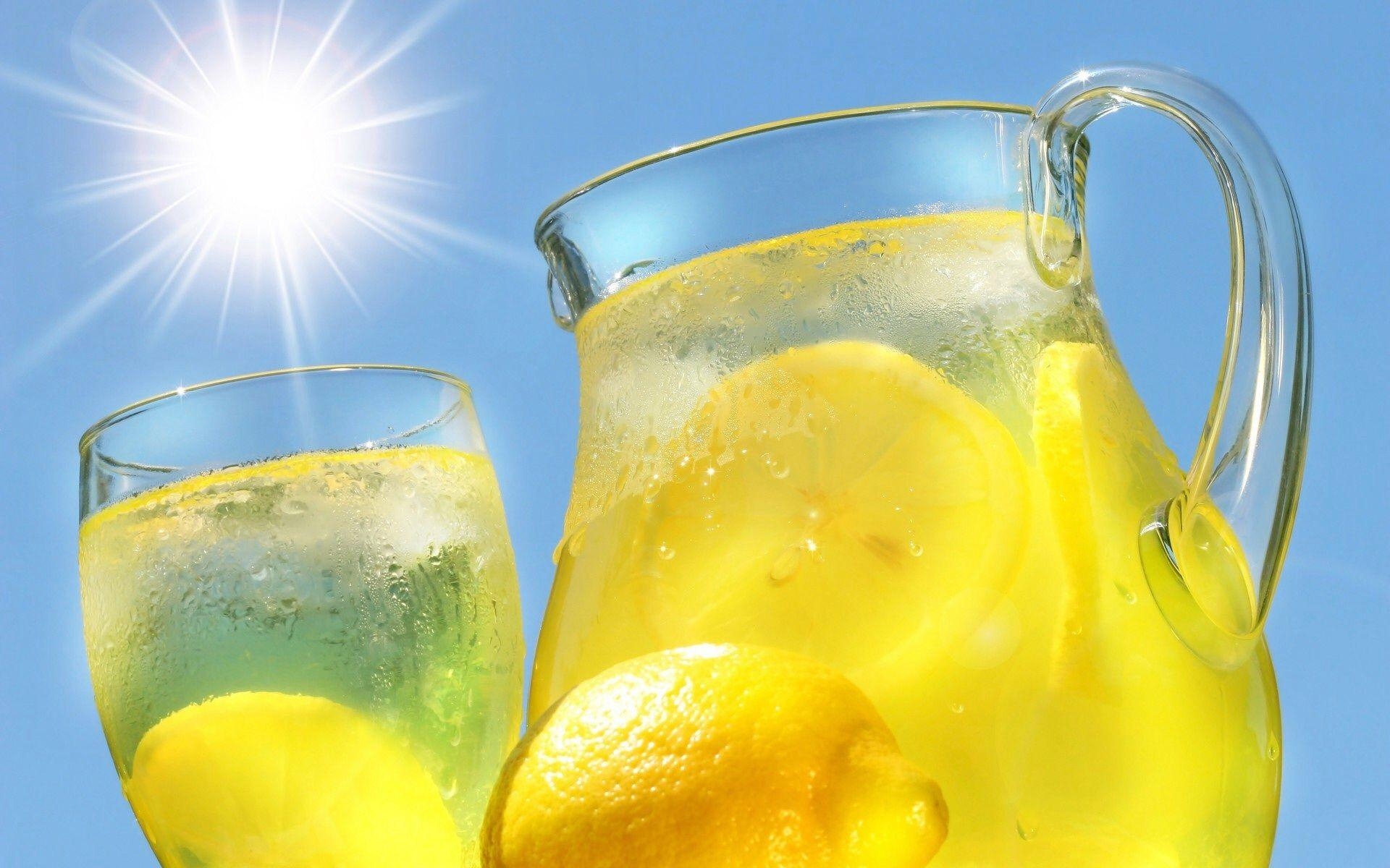 Sonnige Limonade, Sommer, Getränk, Hintergrund, Bild, 1920x1200 HD Desktop