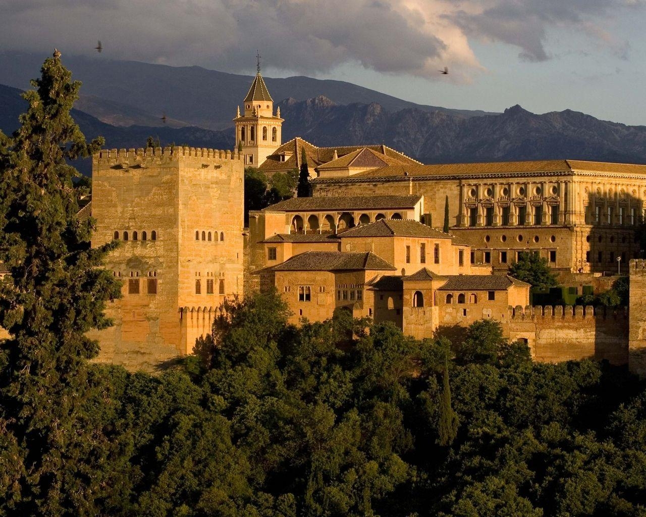 Alhambra, kostenloser Download, Architektur, 4K, Spanien, 1280x1030 HD Desktop