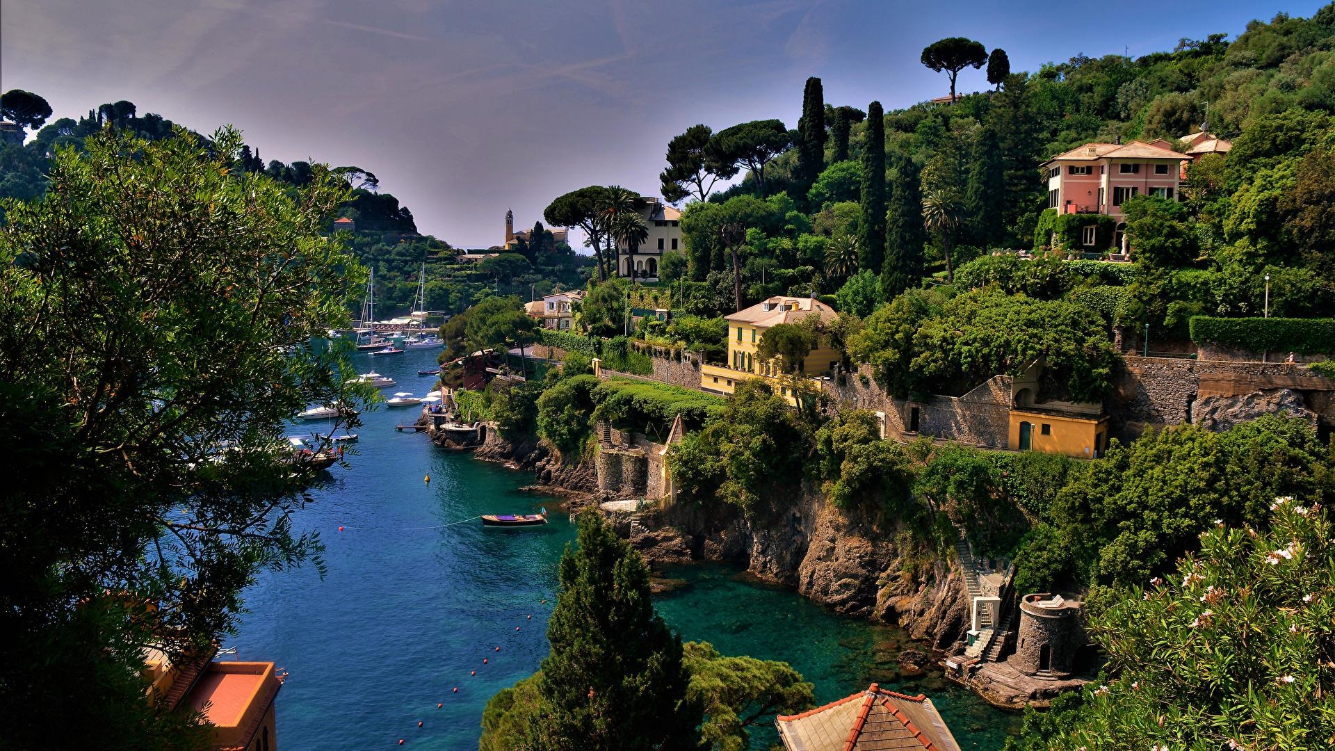 Ligurien, Italien, Portofino, Bucht, Städte, 1920x1080 Full HD Desktop