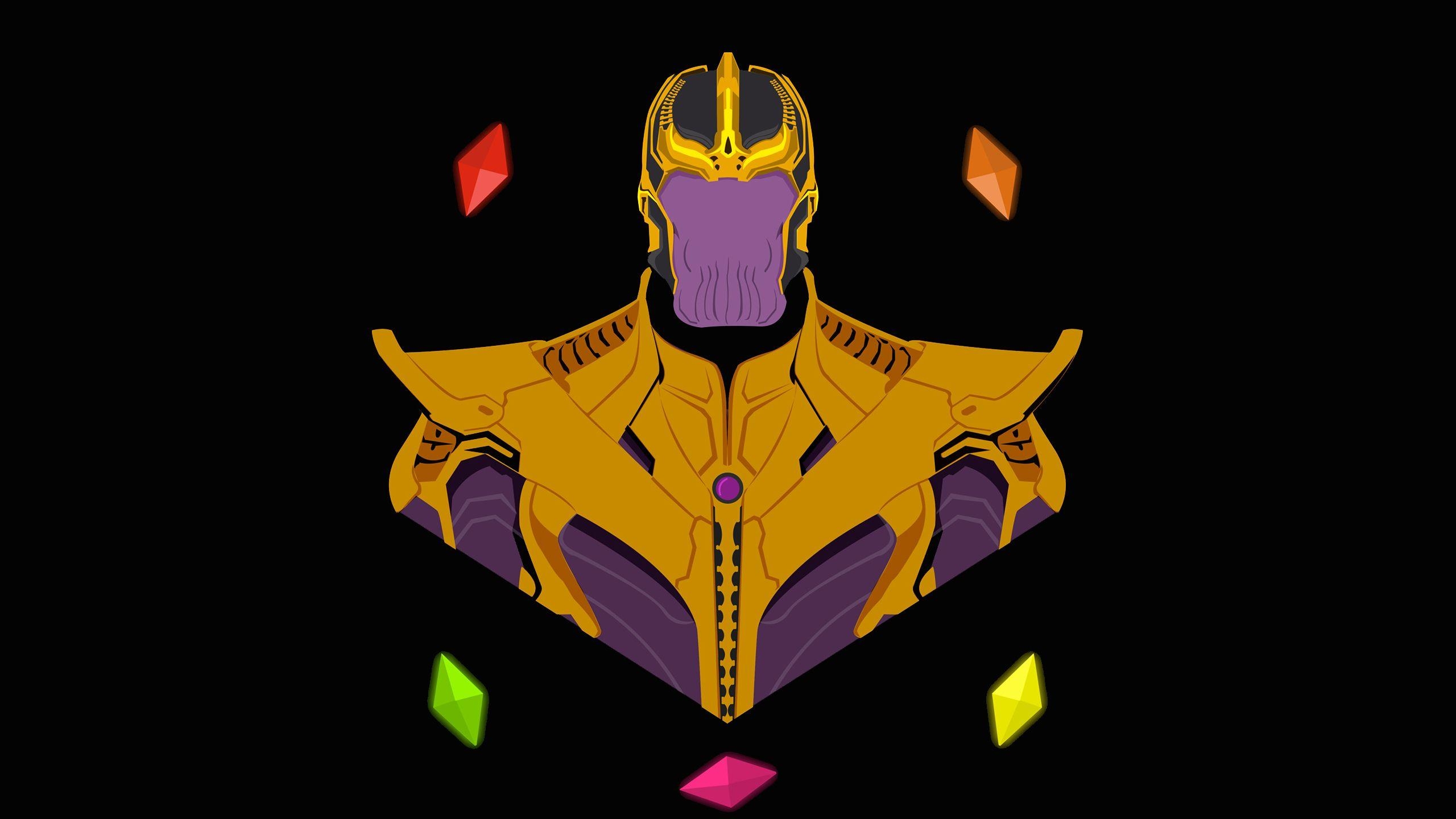 Thanos, Infinity Stein, Pop Art, Filme, 4K, 2560x1440 HD Desktop