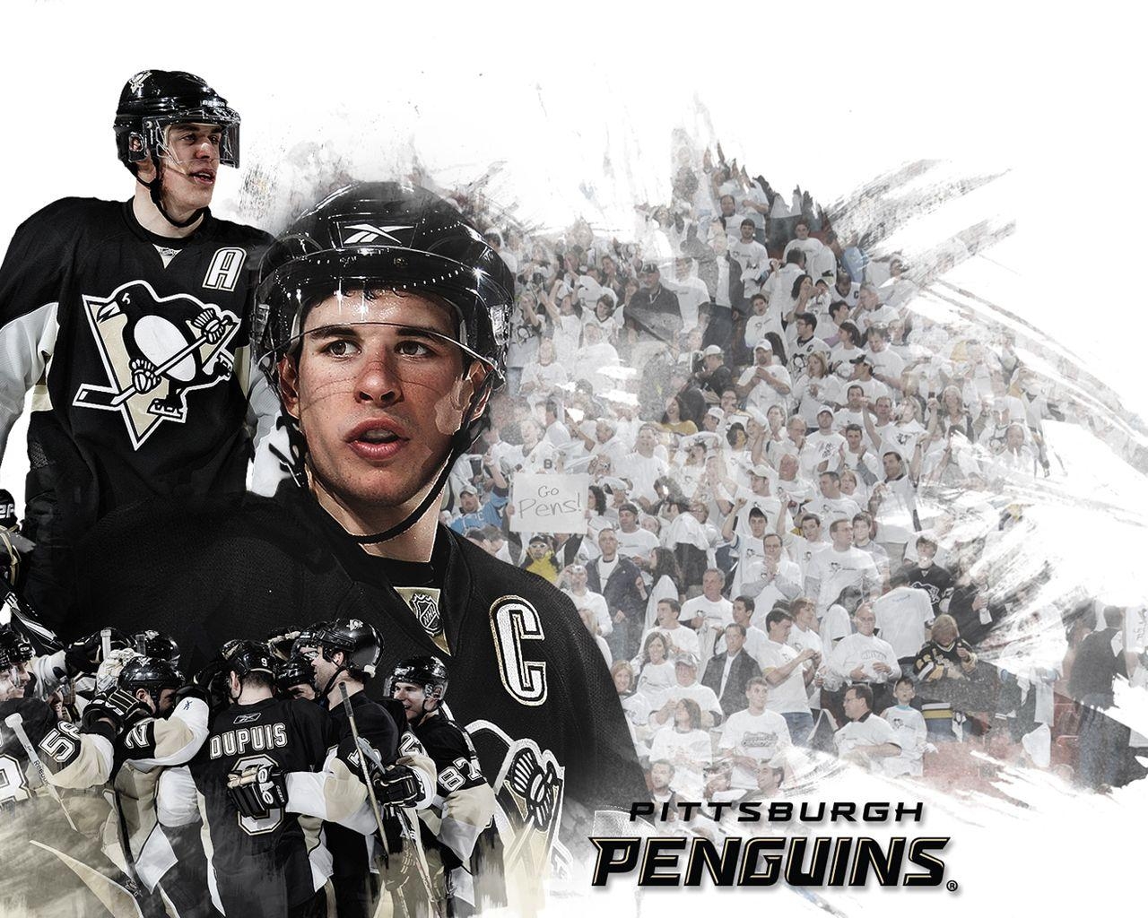 Evgeni Malkin, Sidney Crosby, Penguins, NHL, Team, 1280x1030 HD Desktop