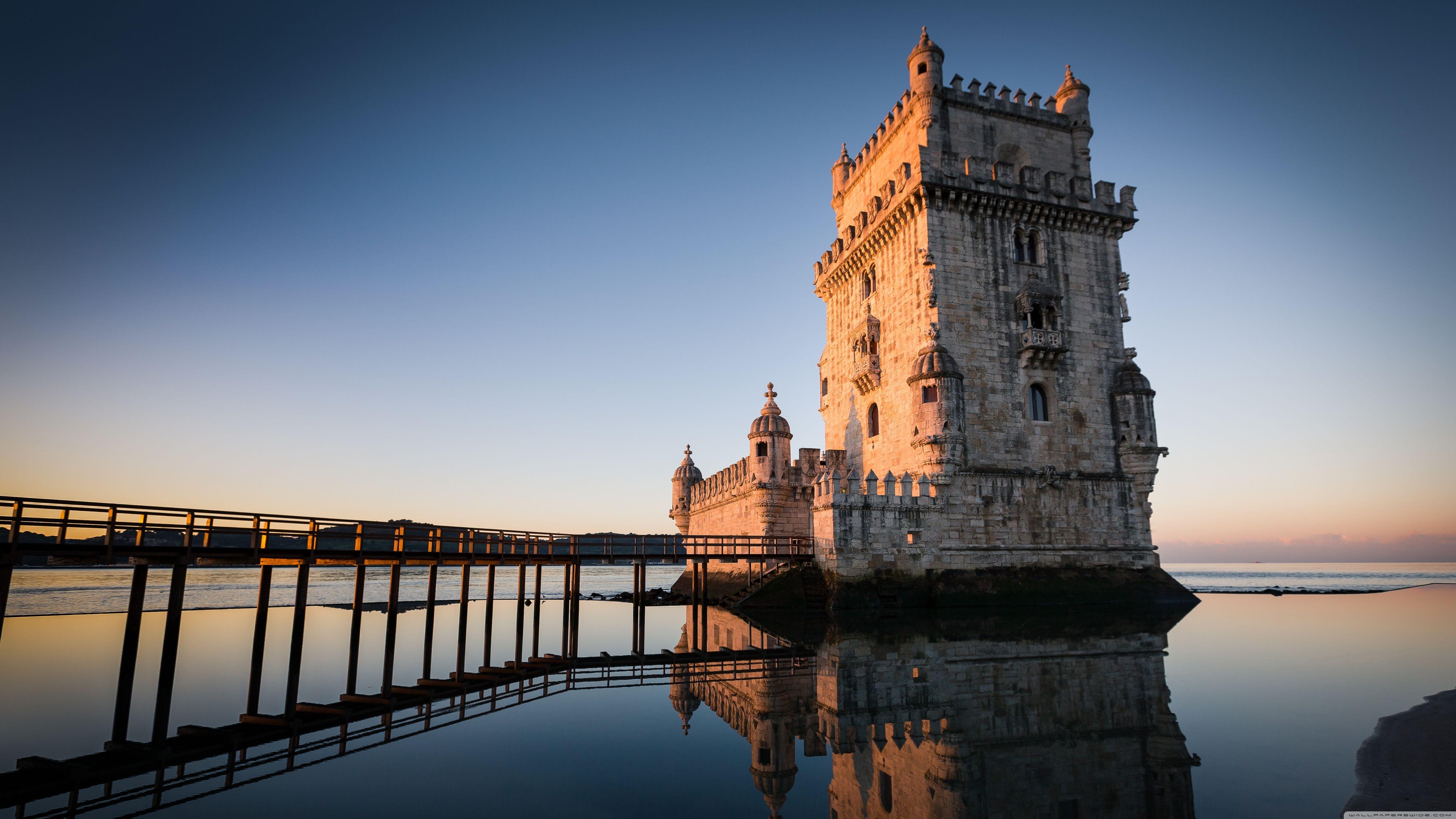 Belem Turm, Lissabon, Portugal, 4K, Reisen, 5120x2880 4K Desktop