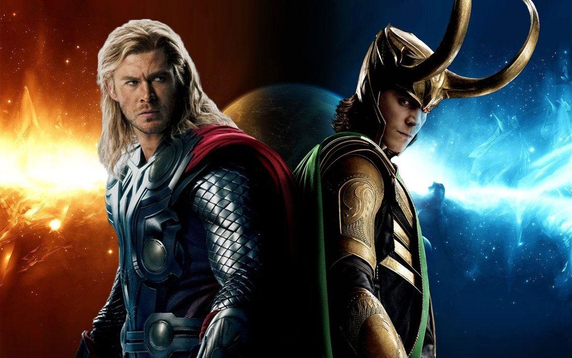 Thor, Loki, Brüder, Hintergrund, Marvel, 1140x710 HD Desktop