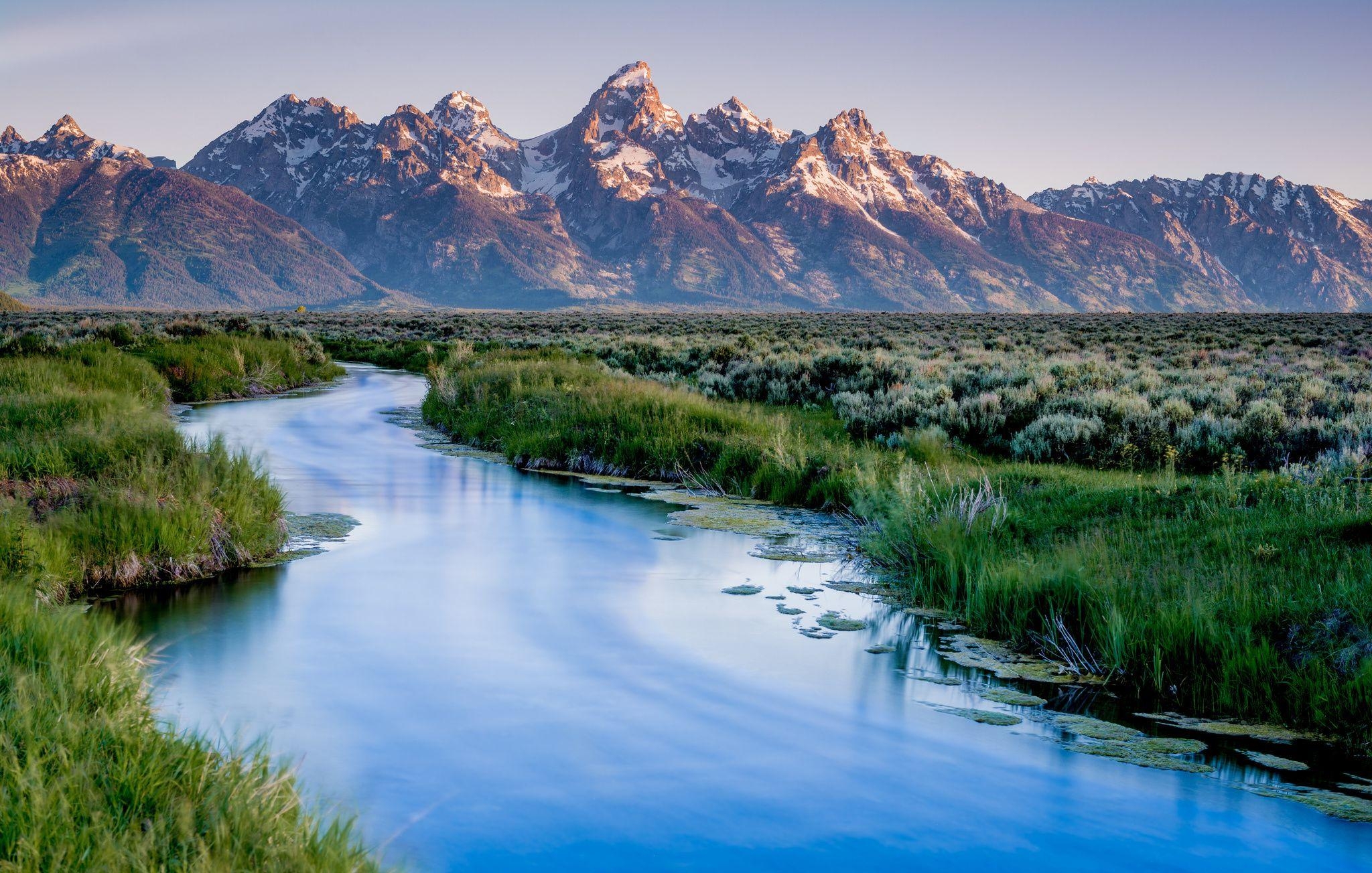 Grand Teton, Nationalpark, USA, Fluss, Berge, 2050x1310 HD Desktop