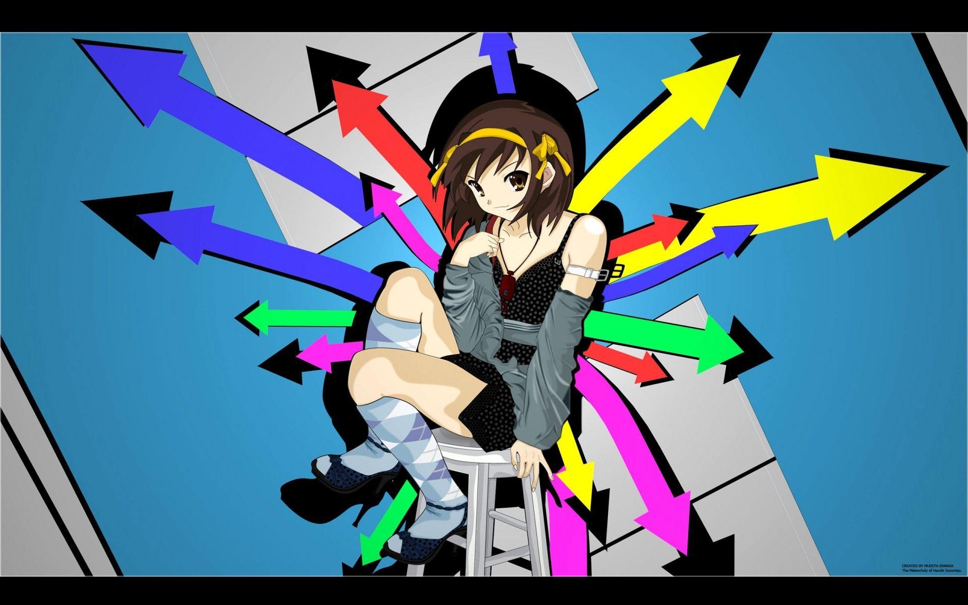 Haruhi Suzumiya, Wallpaper, Melancholie, Anime, Hintergrund, 1920x1200 HD Desktop