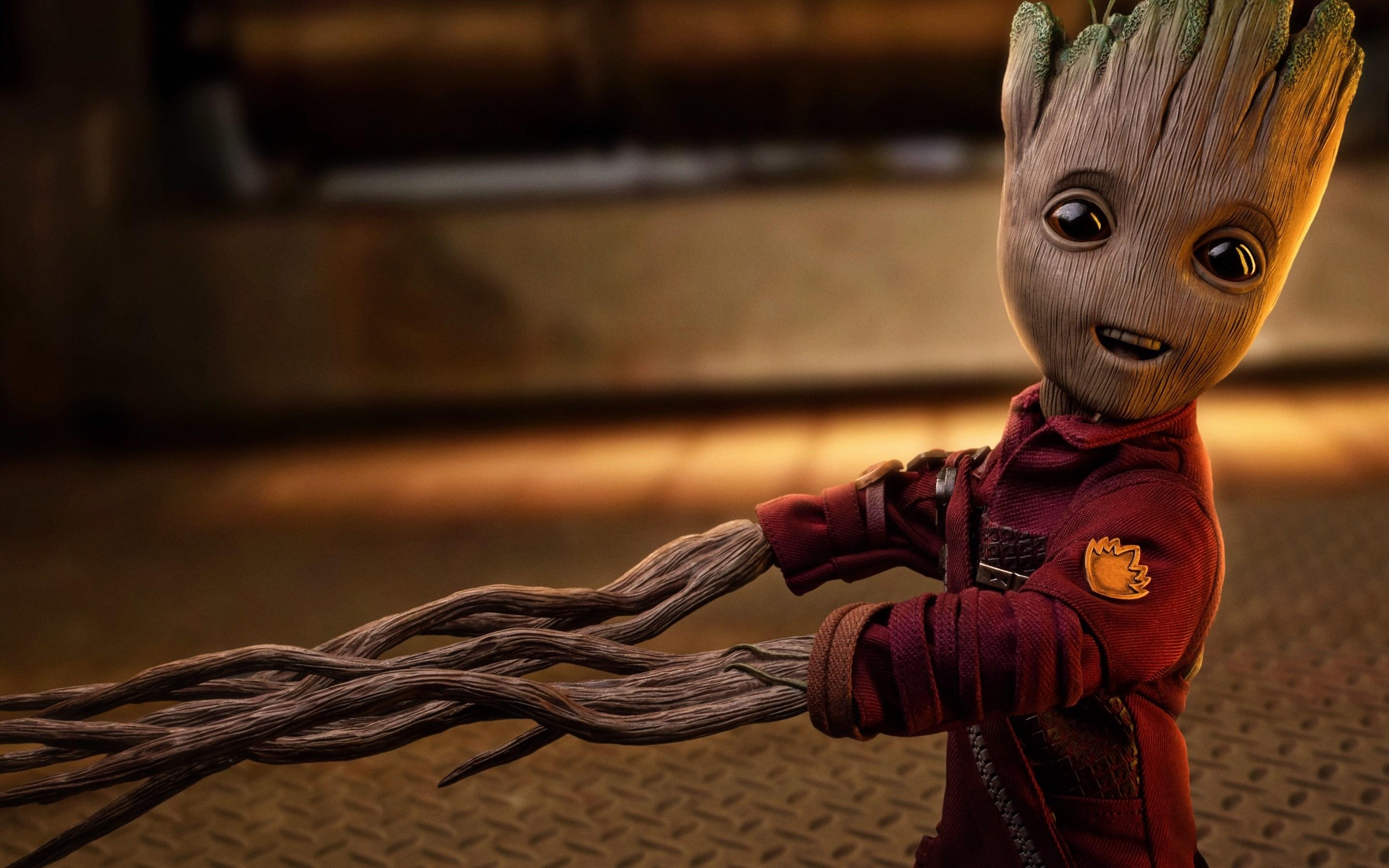 Baby Groot, 5K, Kunstwerk, MacBook, 4K, 2880x1800 HD Desktop