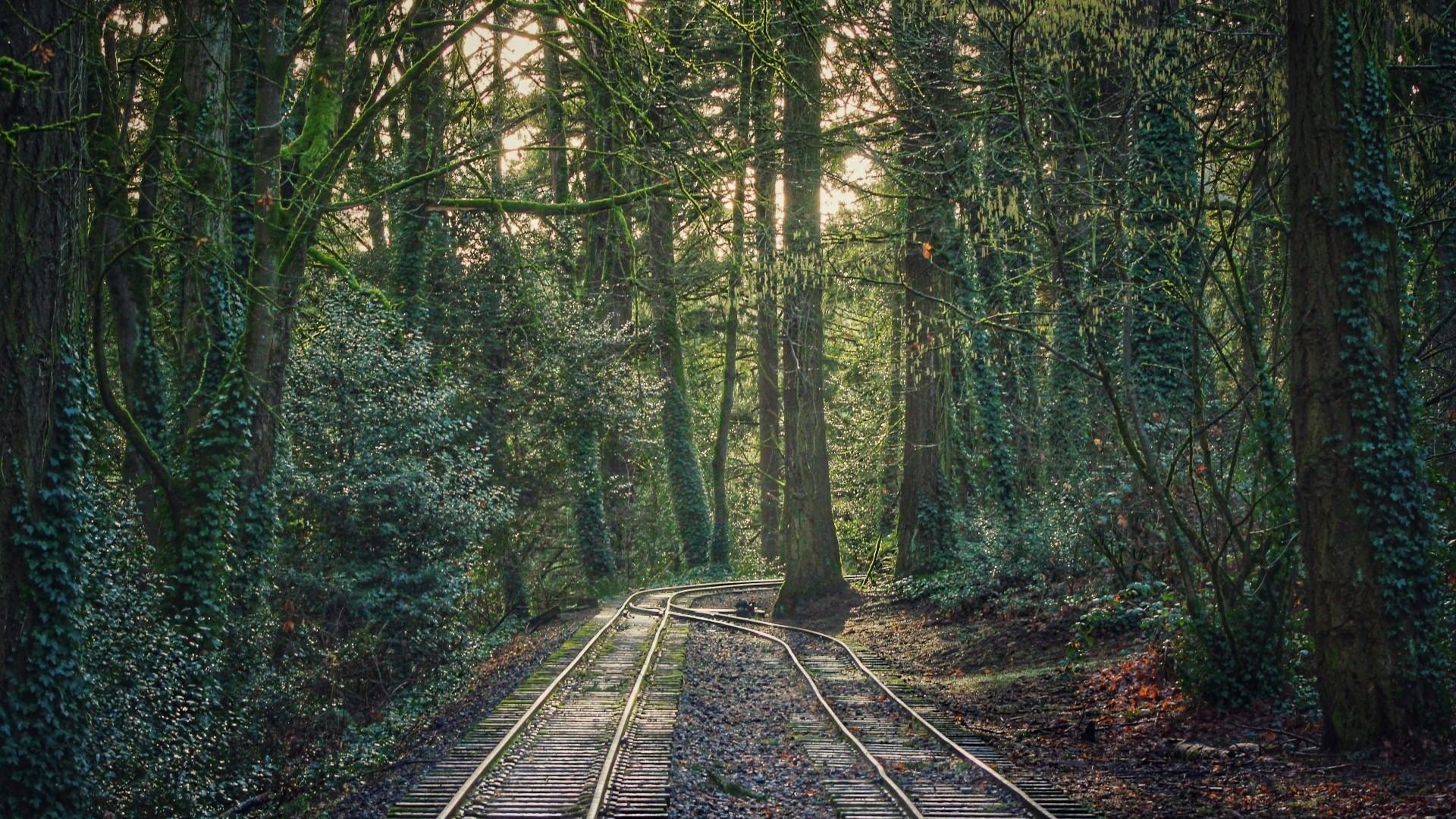 Portland, Oregon, Eisenbahnschienen, Reisen, Stadt, 1920x1080 Full HD Desktop