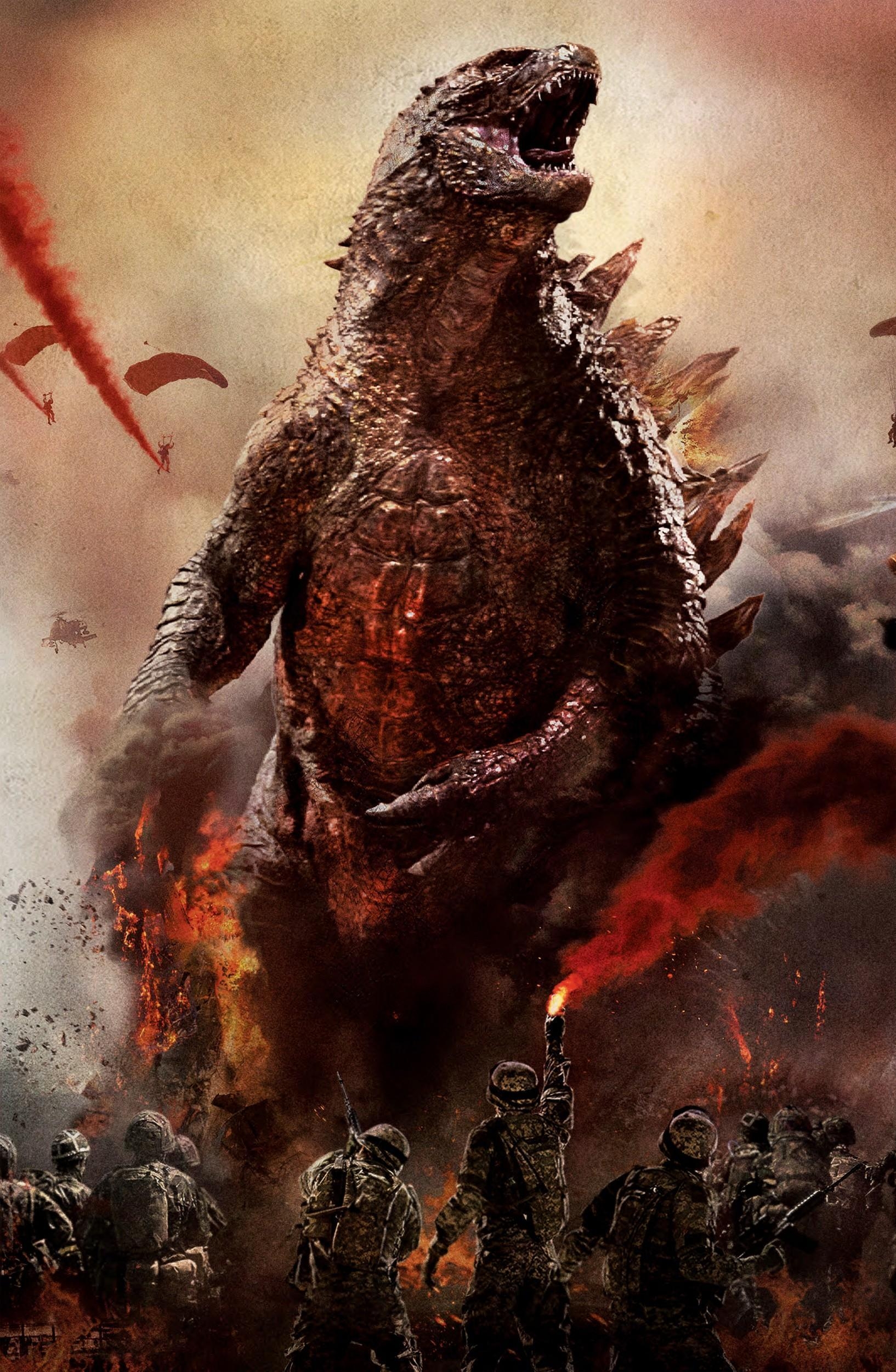 Godzilla, Android, Hintergrund, Monster, Film, 1640x2500 HD Handy