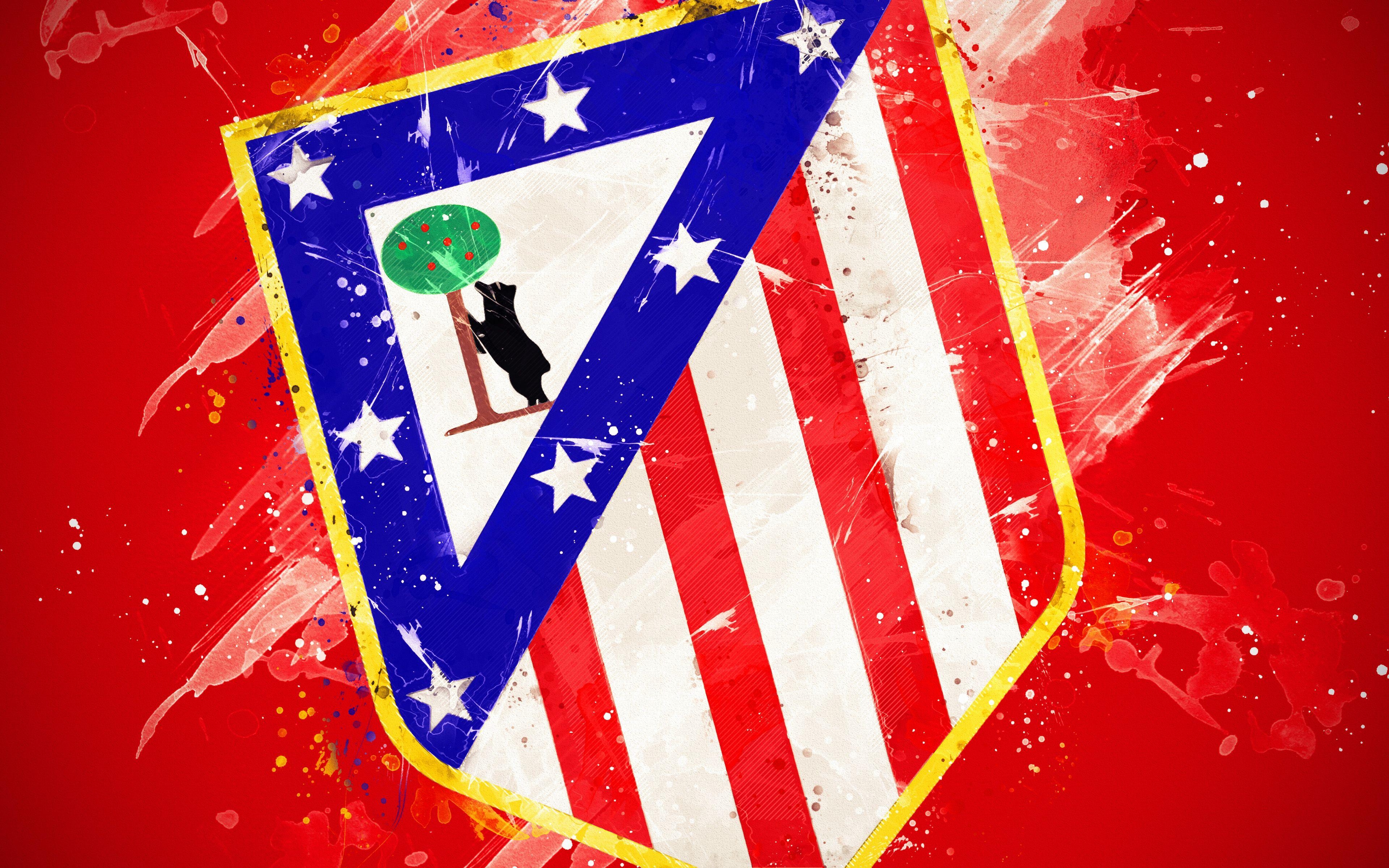 Atlético Madrid, 4K, Ultra HD, Fußball, Hintergrund, 3840x2400 4K Desktop