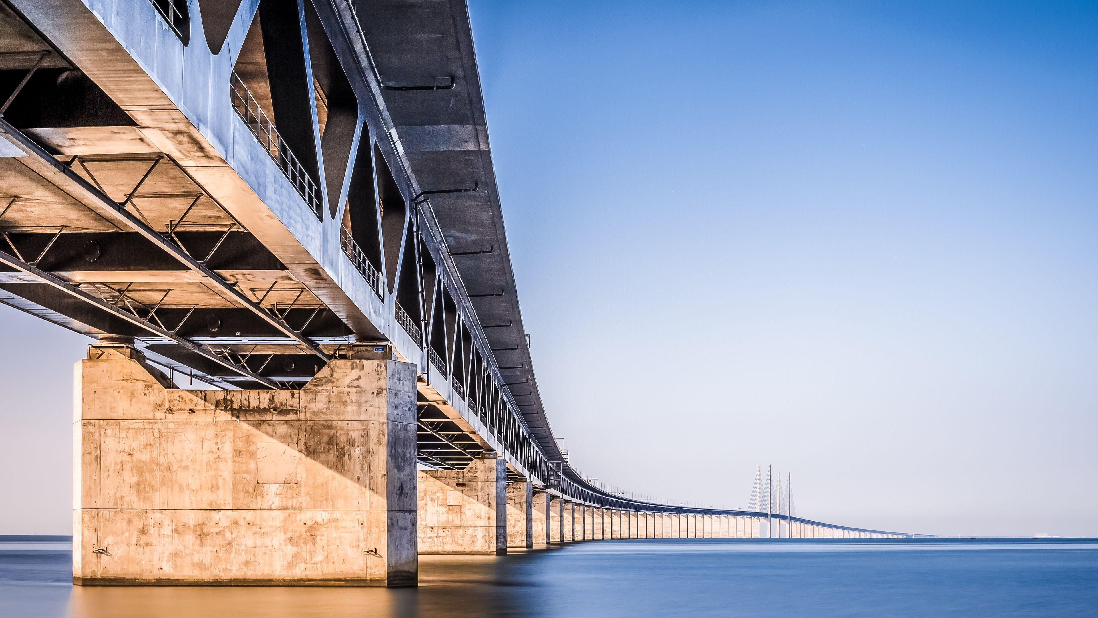 Öresundbrücke, Dänemark, 4K, Landschaft, Reisen, 3840x2160 4K Desktop