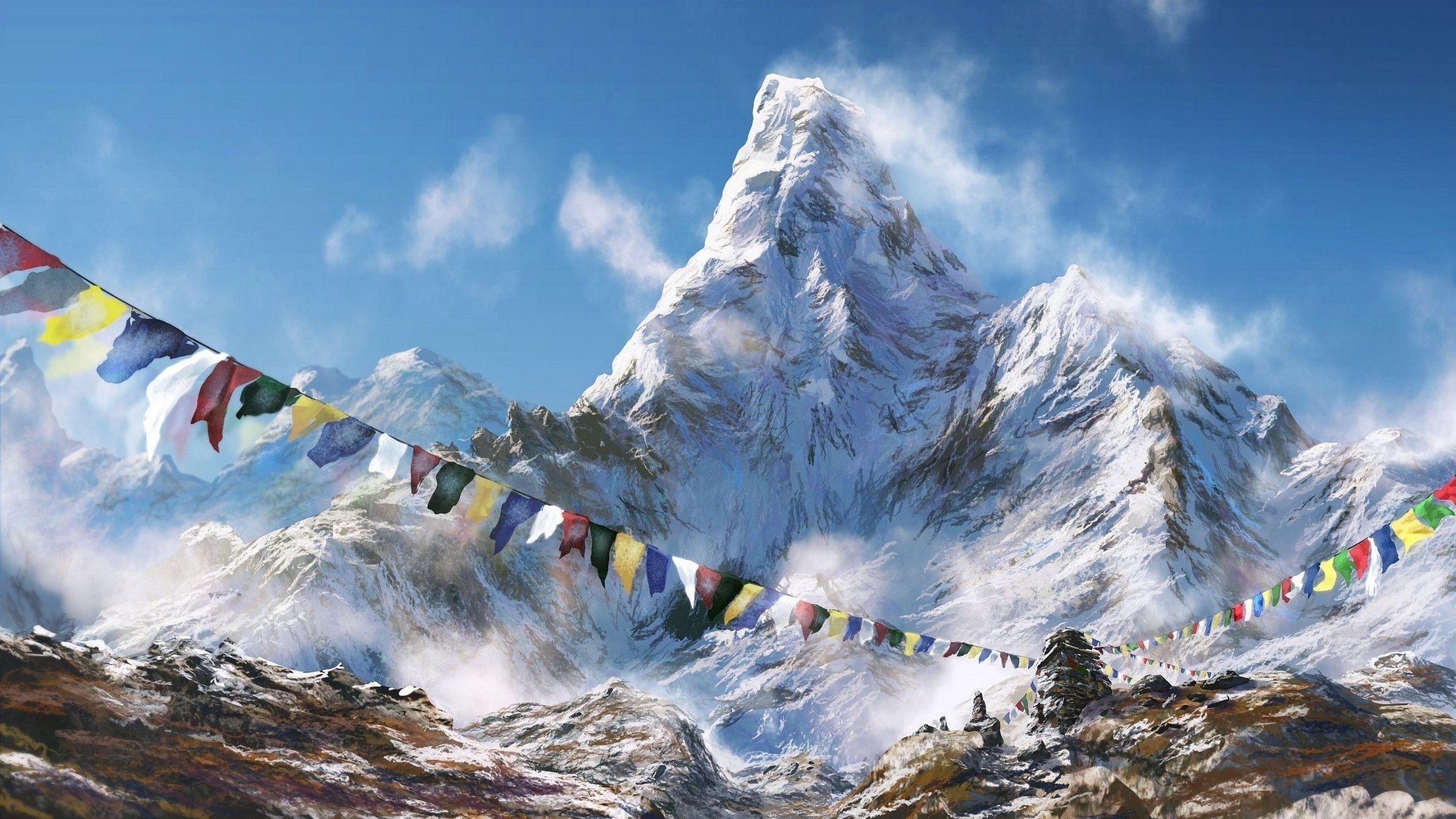 Mount Everest, Nepal, iPhone Hintergrund, 2019, Bild, 2560x1440 HD Desktop