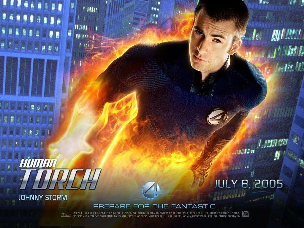 768px, Human Torch, Hintergrund, Superheld, Marvel, 1030x770 HD Desktop