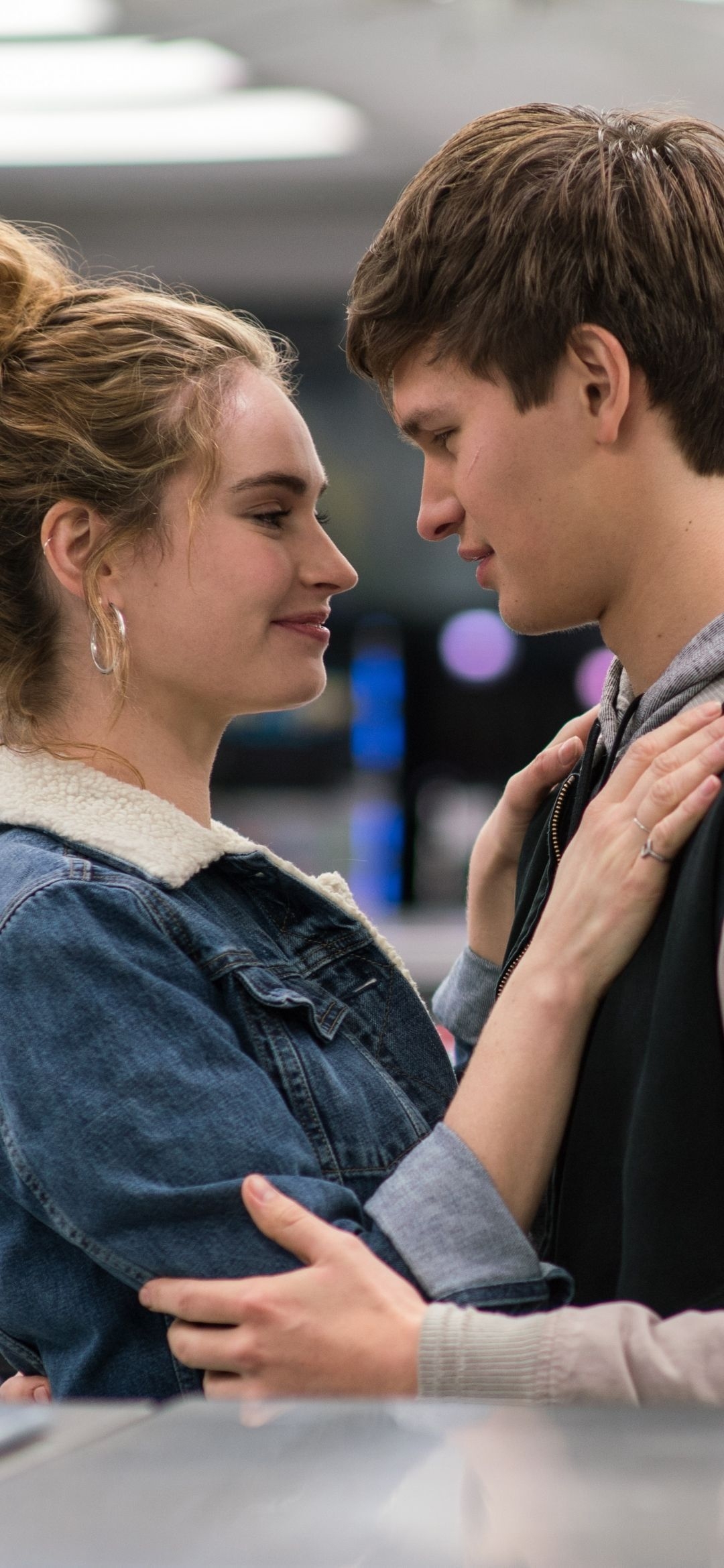 Ansel Elgort, Lily James, Baby Driver, Filme, Schauspieler, 1080x2340 HD Handy