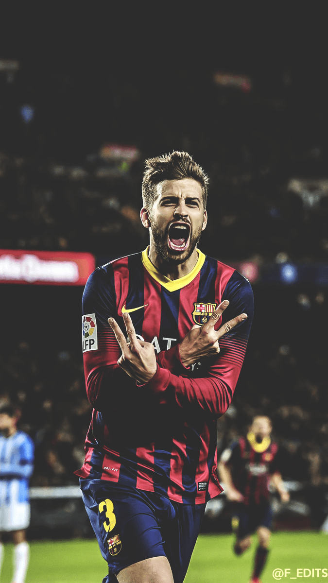 Gerard Piqué, iPhone, 4K, Fußball, Barcelona, 680x1200 HD Handy