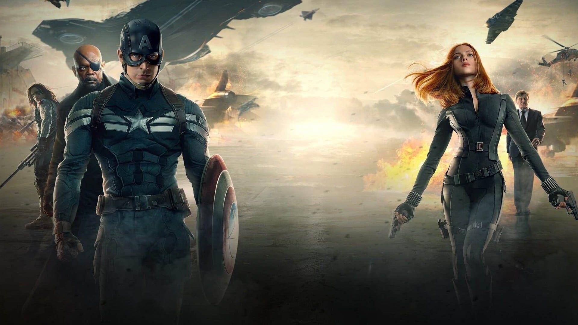 Marvel Avengers, Nick Fury, Captain America, Winter Soldier, Helden, 1920x1080 Full HD Desktop