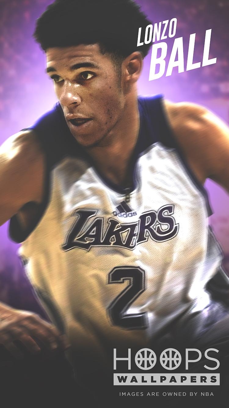 Lonzo Ball, Basketball, Sport, Spieler, Hintergrund, 750x1340 HD Handy