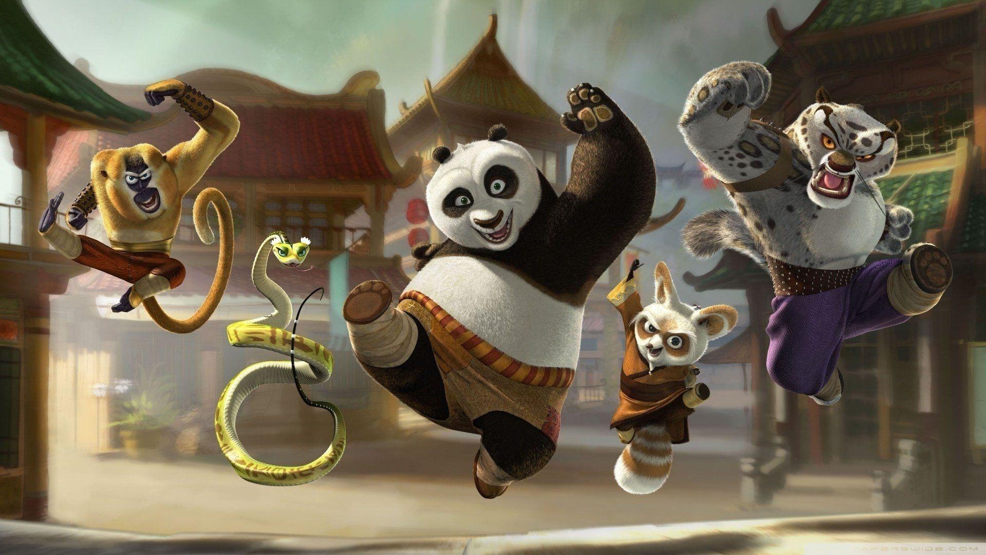 Kung Fu Panda, Wandbild, Cartoon, Animation, Film, 1920x1080 Full HD Desktop