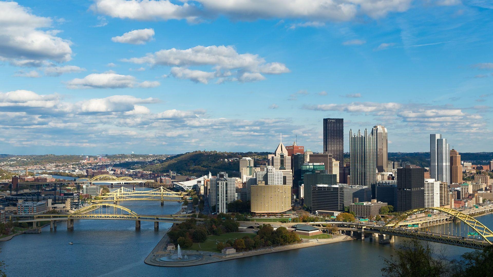 Pittsburgh, HD, Hintergrund, Metropole, USA, 1920x1080 Full HD Desktop