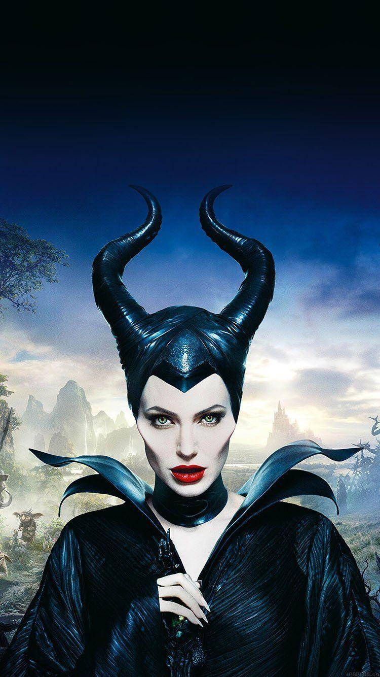 Angelina Jolie, Maleficent, Disney, Poster, Fantasy, 750x1340 HD Handy