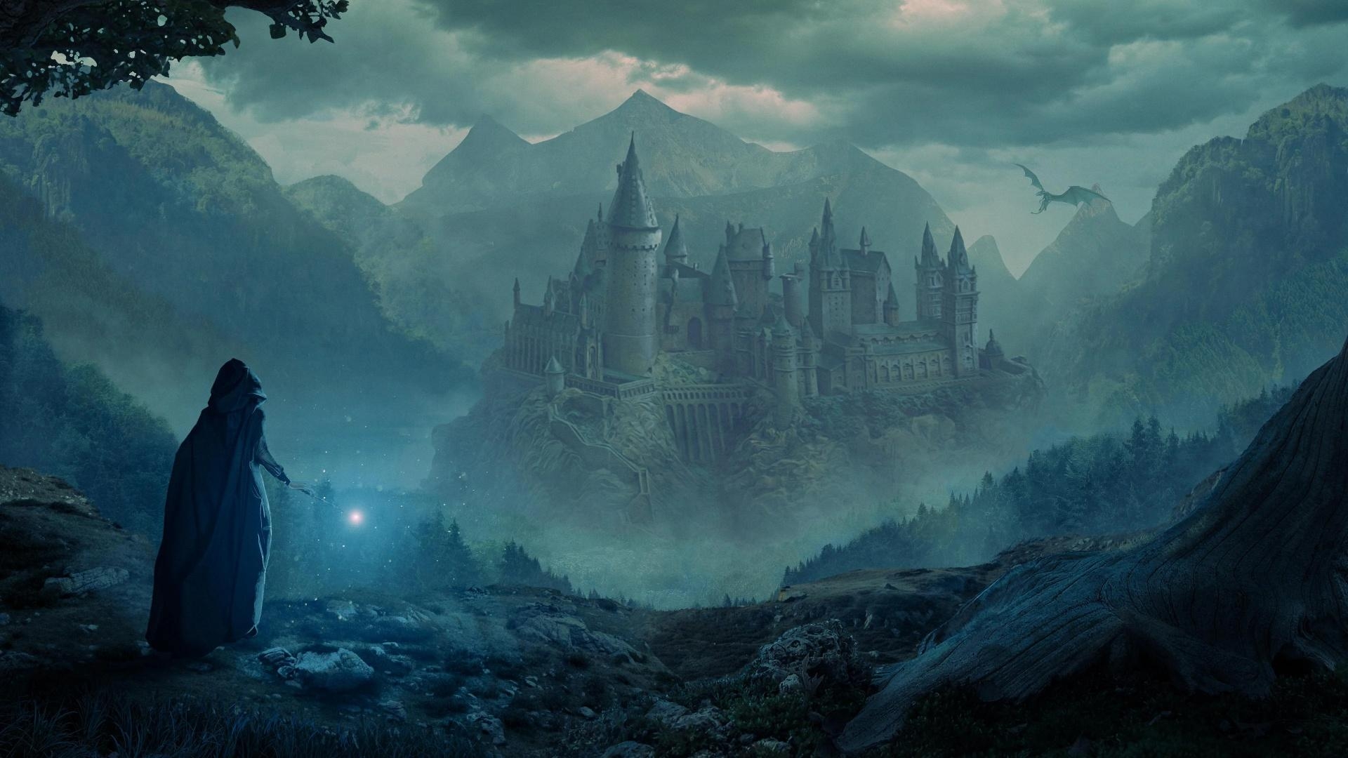 Hogwart's Legacy, HQ, Hintergrund, Zauberschule, 4K, 1920x1080 Full HD Desktop