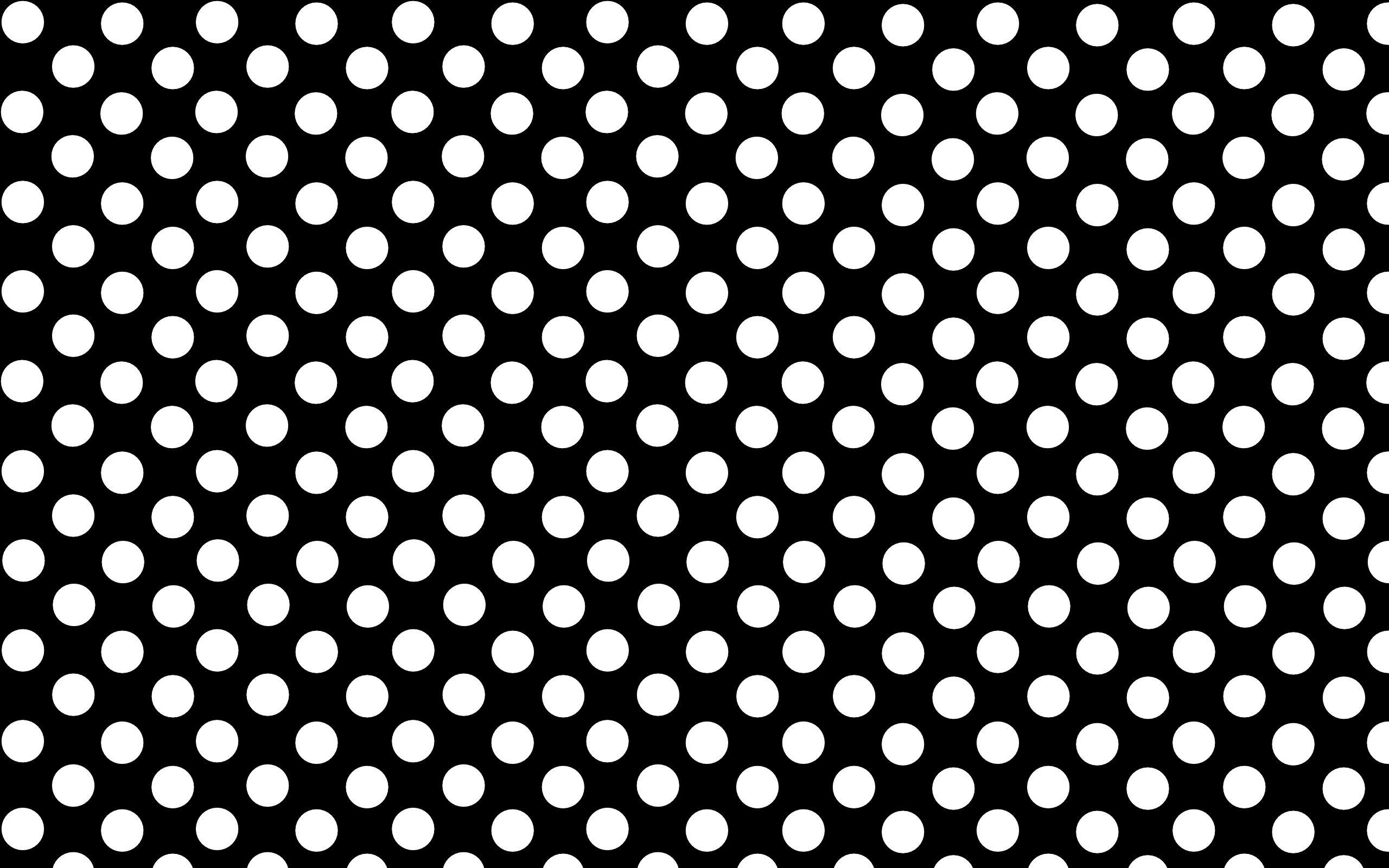 Schwarz Polka Punkte PNG Clipart, 2560x1600 HD Desktop