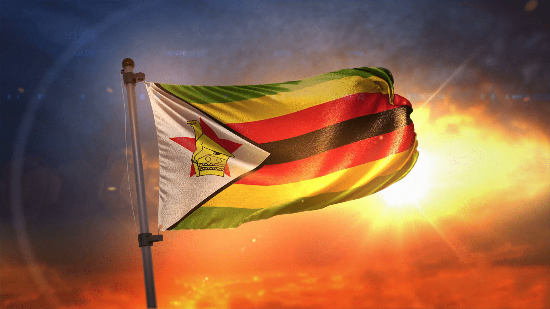 Zimbabwe, Flagge, HD, Afrika, Abenteuern, 1920x1080 Full HD Desktop