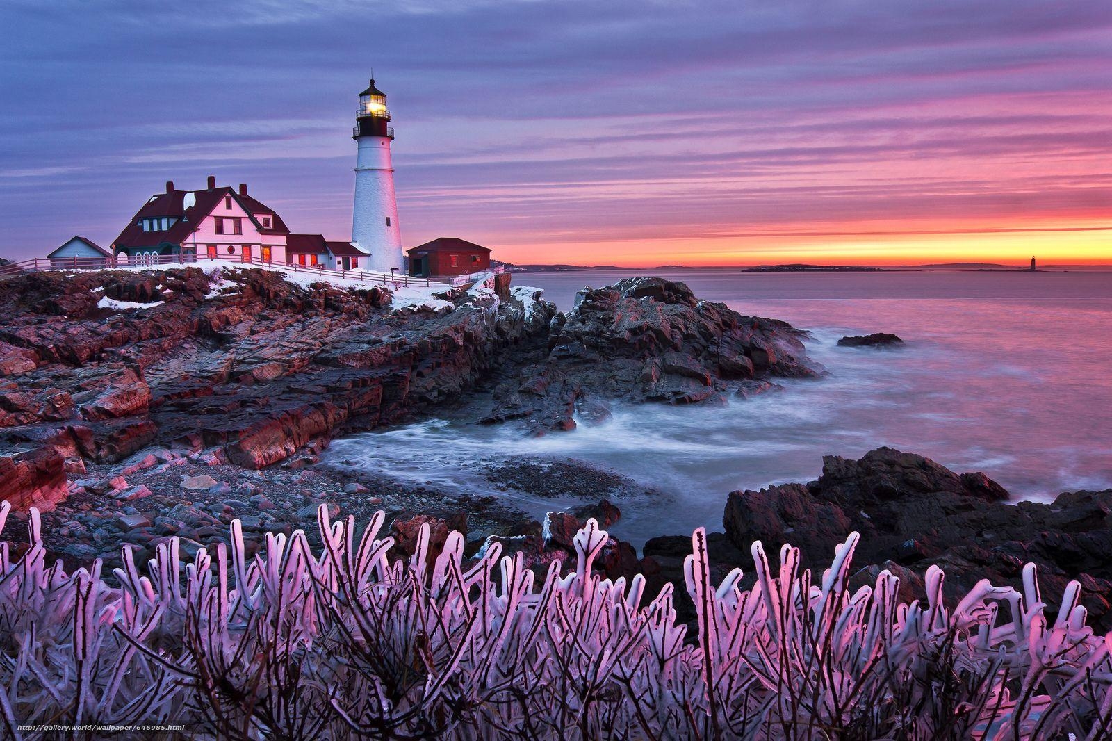 Portland Head Light, Cape Elizabeth, Maine, Download, 1600x1070 HD Desktop