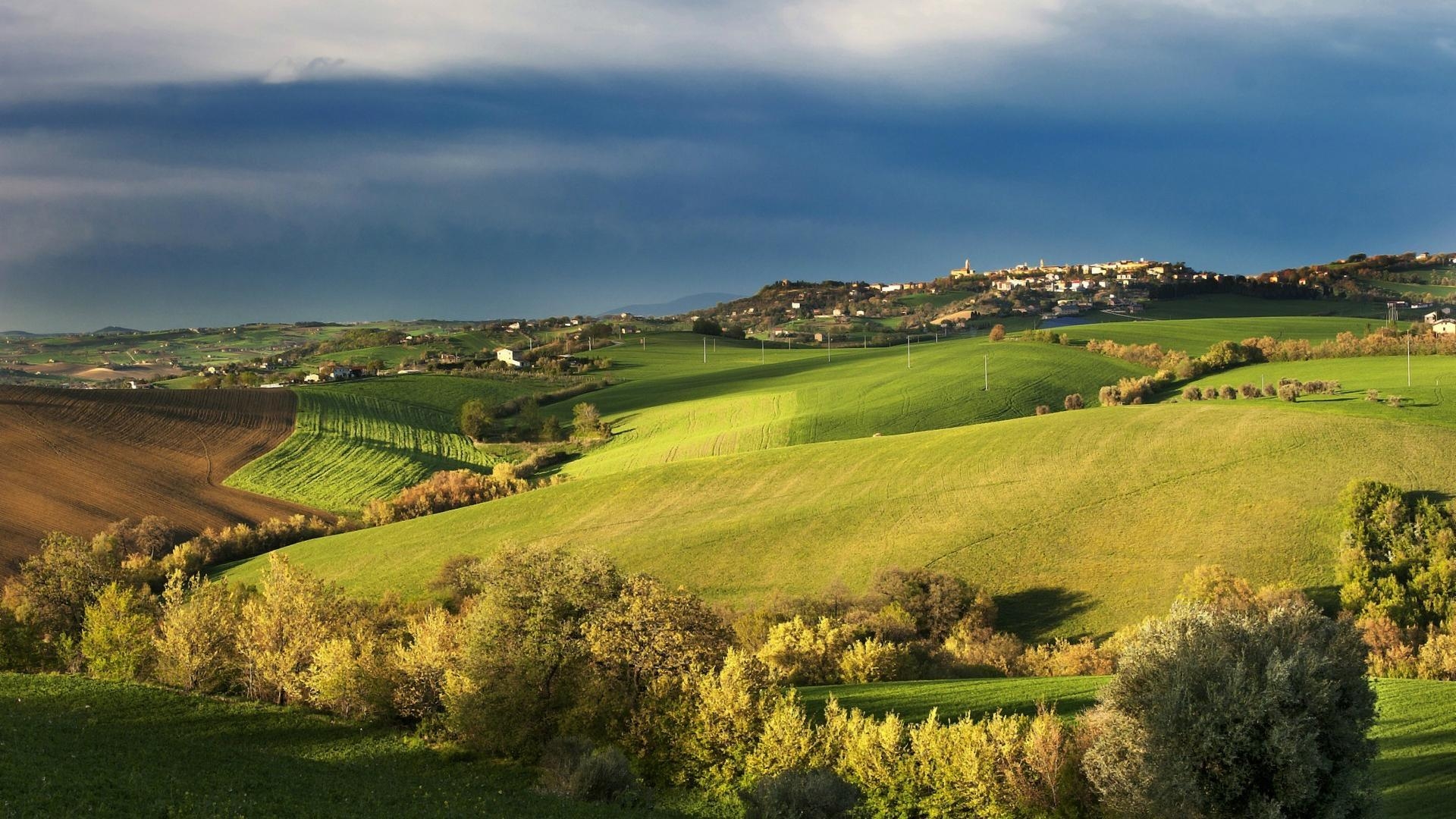 Toskana, Landschaften, Natur, Felder, malerisch, 1920x1080 Full HD Desktop