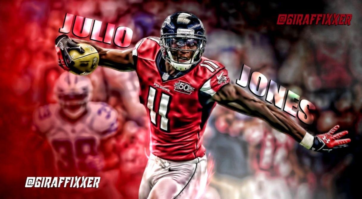 Julio Jones, Matt Ryan, Atlanta, Falcons, NFL, 1220x670 HD Desktop