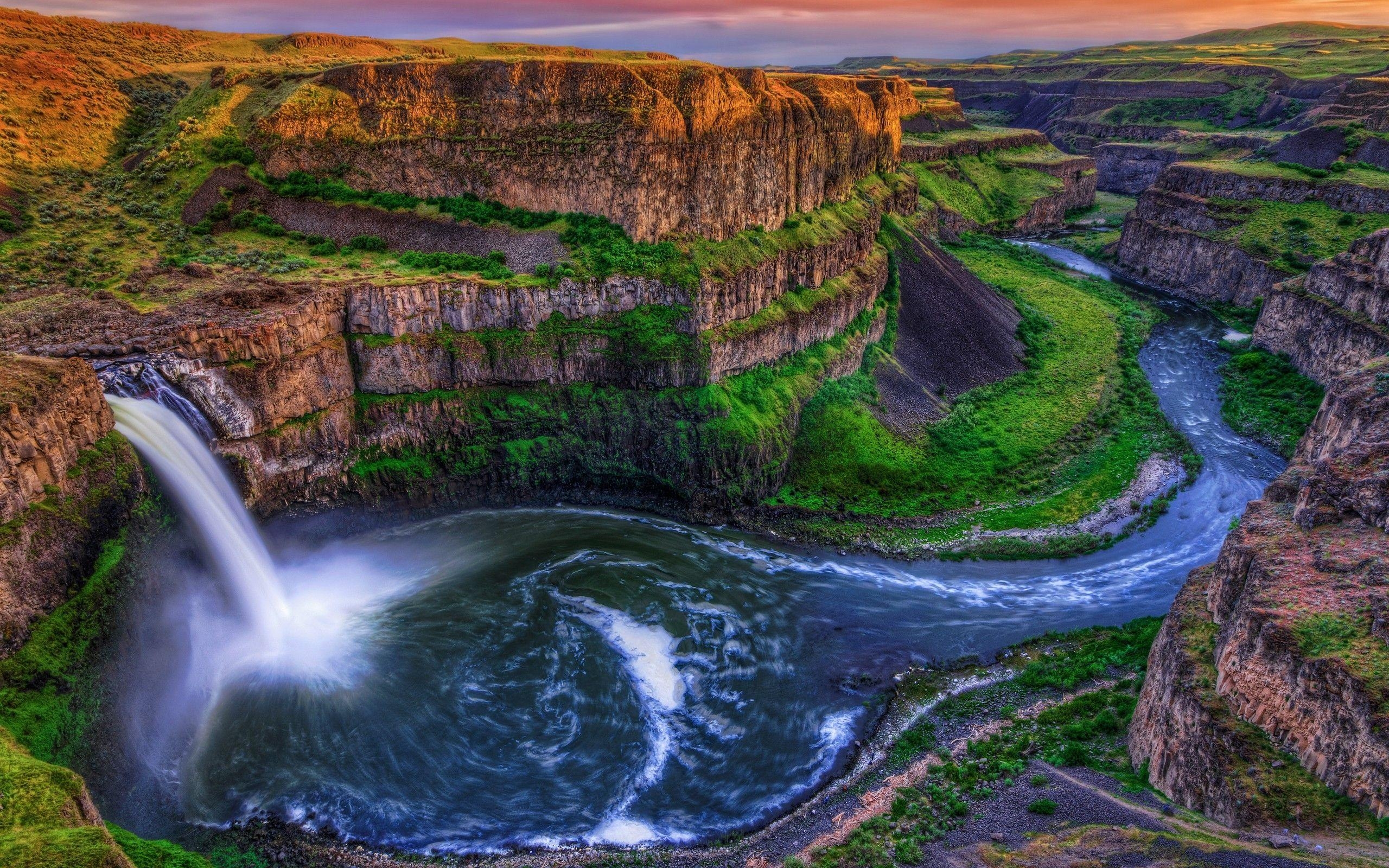 Wasserfall, Grand Teton, Nationalpark, Natur, USA, 2560x1600 HD Desktop