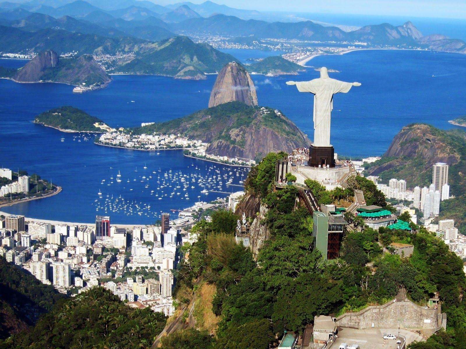 Rio de Janeiro, Christusstatue, Corcovado, Brasilien, Wahrzeichen, 1600x1200 HD Desktop