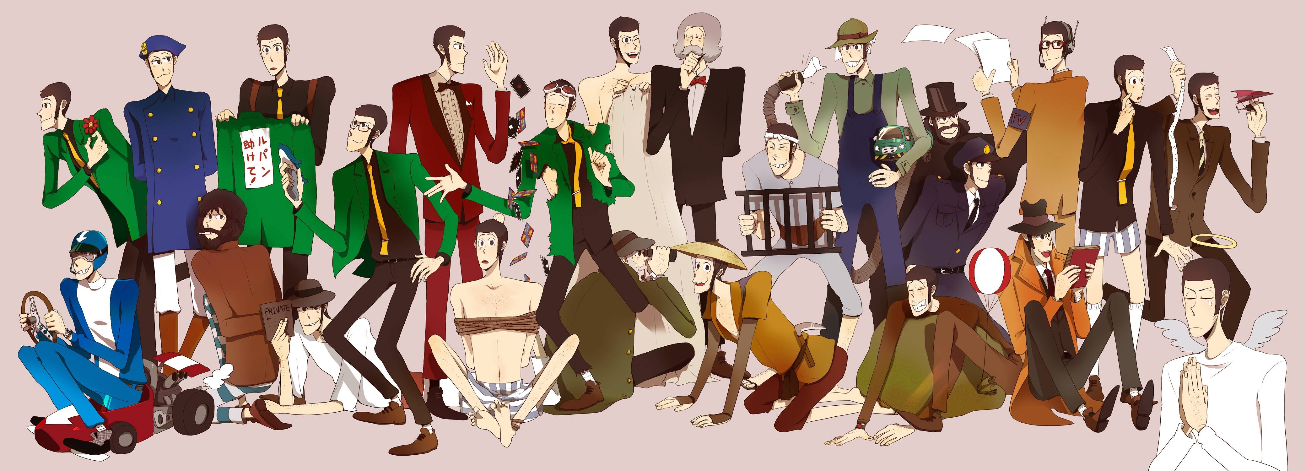 Lupin der Dritte, Anime, Hintergrund, x1500, HD, 4160x1500 Dual Screen Desktop