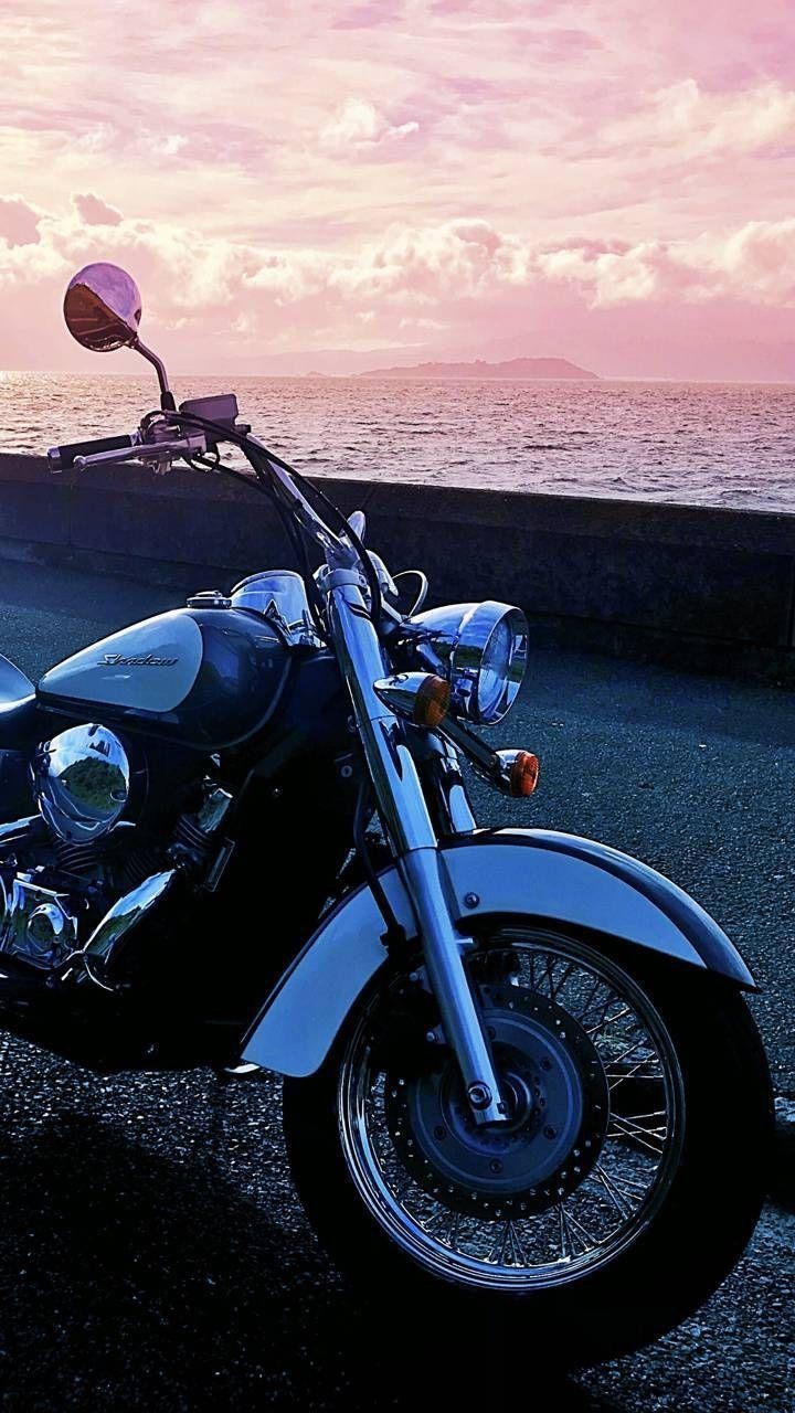 Honda Shadow, Motorrad, Strand, Beliebt, Design, 720x1280 HD Handy